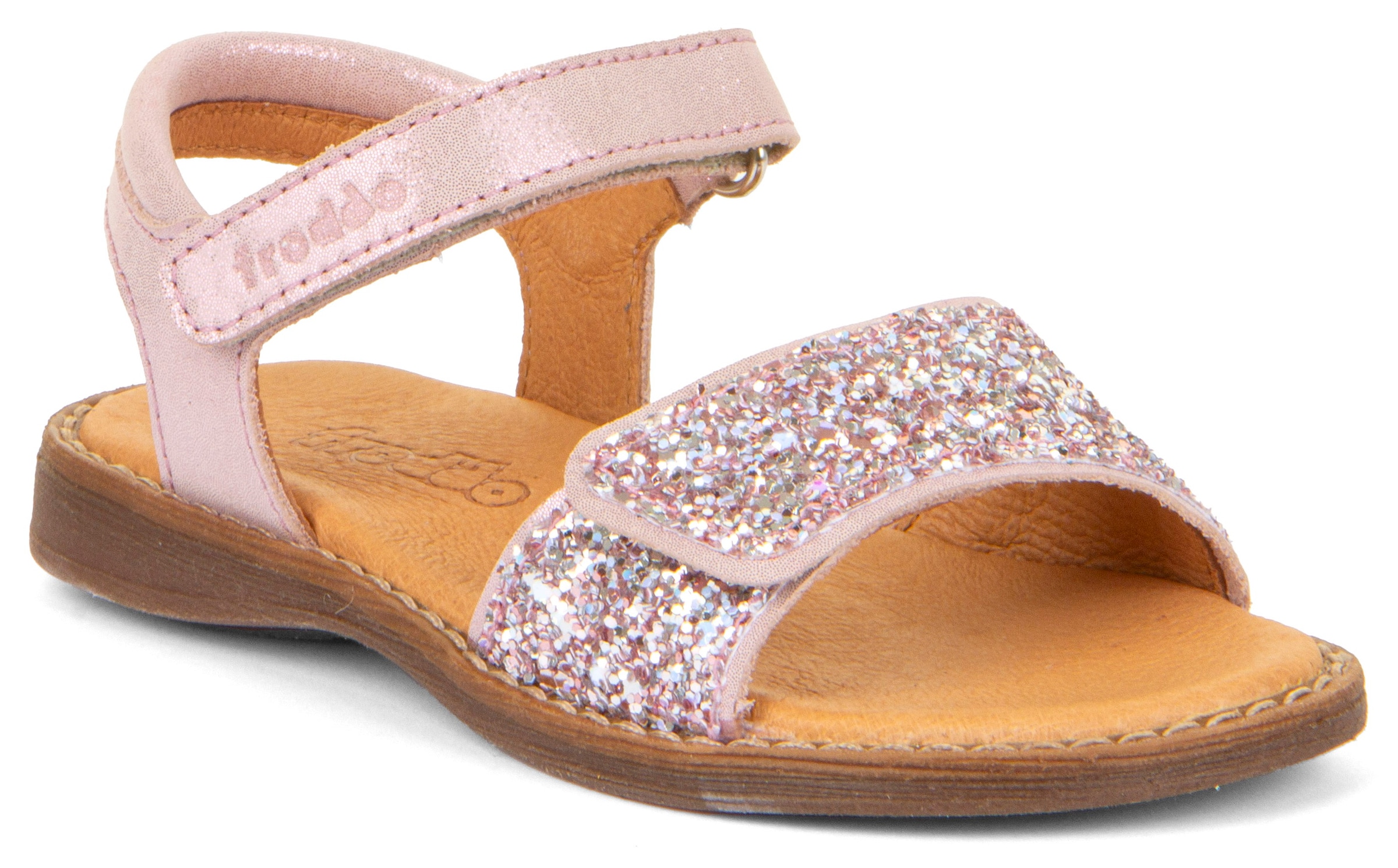 Sandale »Lore Sparkle«, Sommerschuh, Klettschuh, Sandalette, mit zwei Klettverschlüssen