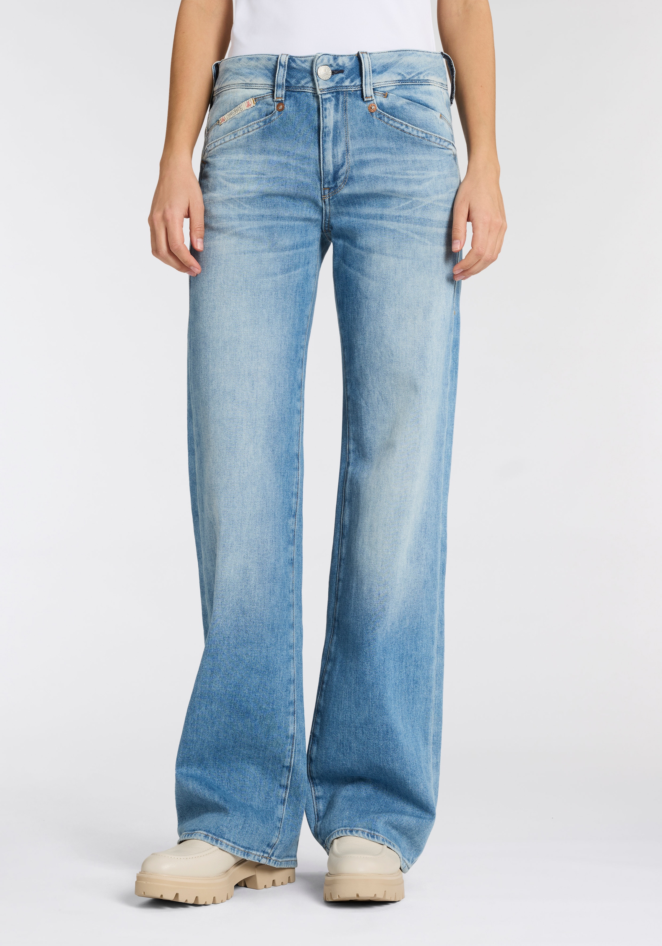 Herrlicher Jeans droit »Prime New Denim Stretch« avec pince arrière