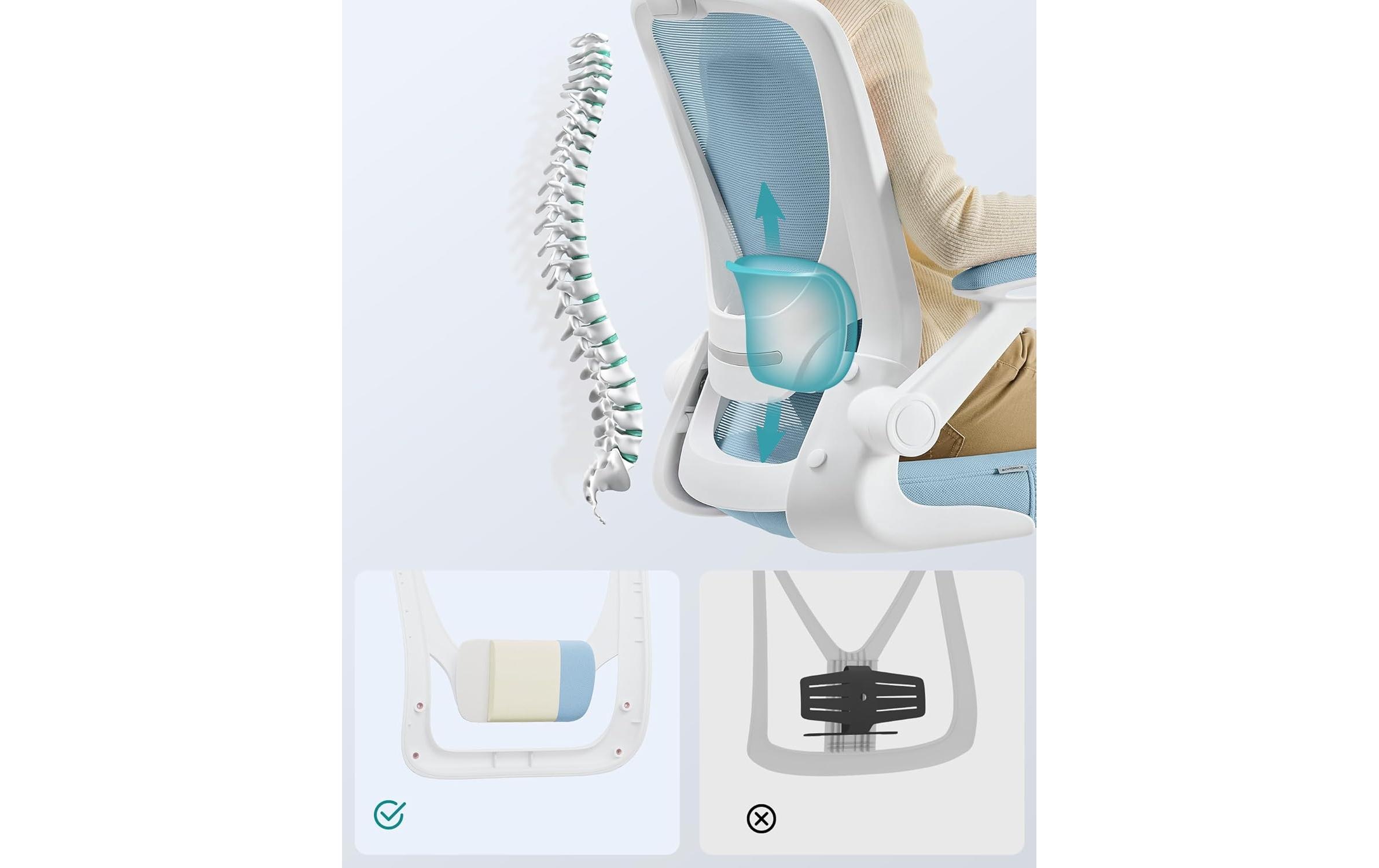 SONGMICS Bürostuhl »mit klappbaren Armlehnen« ()