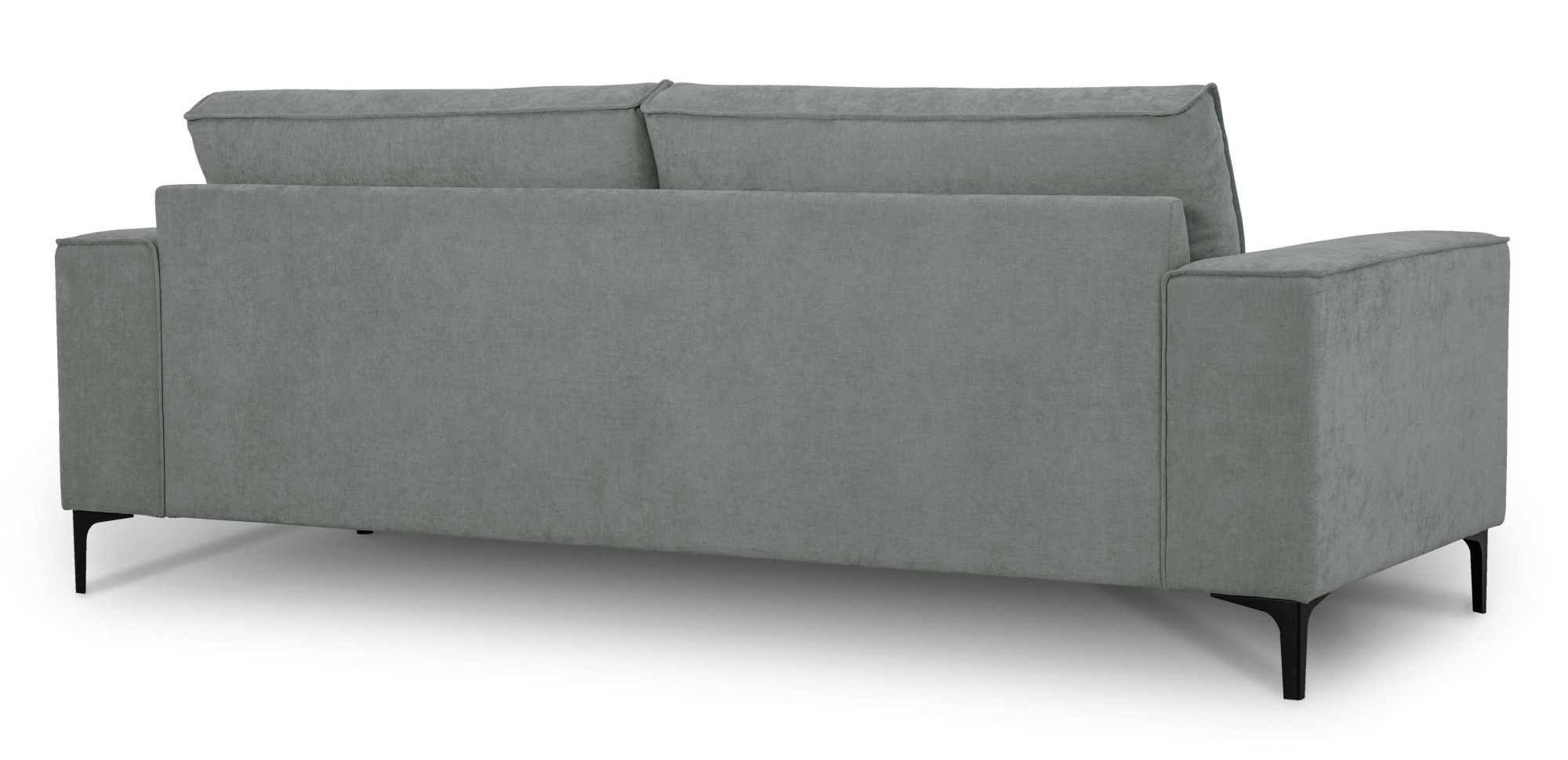 Places of Style 3-Sitzer »3er Sofa Oland, Struktur, Flachgewebe, Luxus-Microfaser, Boucle«, 224 cm, Wellenunterfederung, Skandi-Design, Metallfüsse