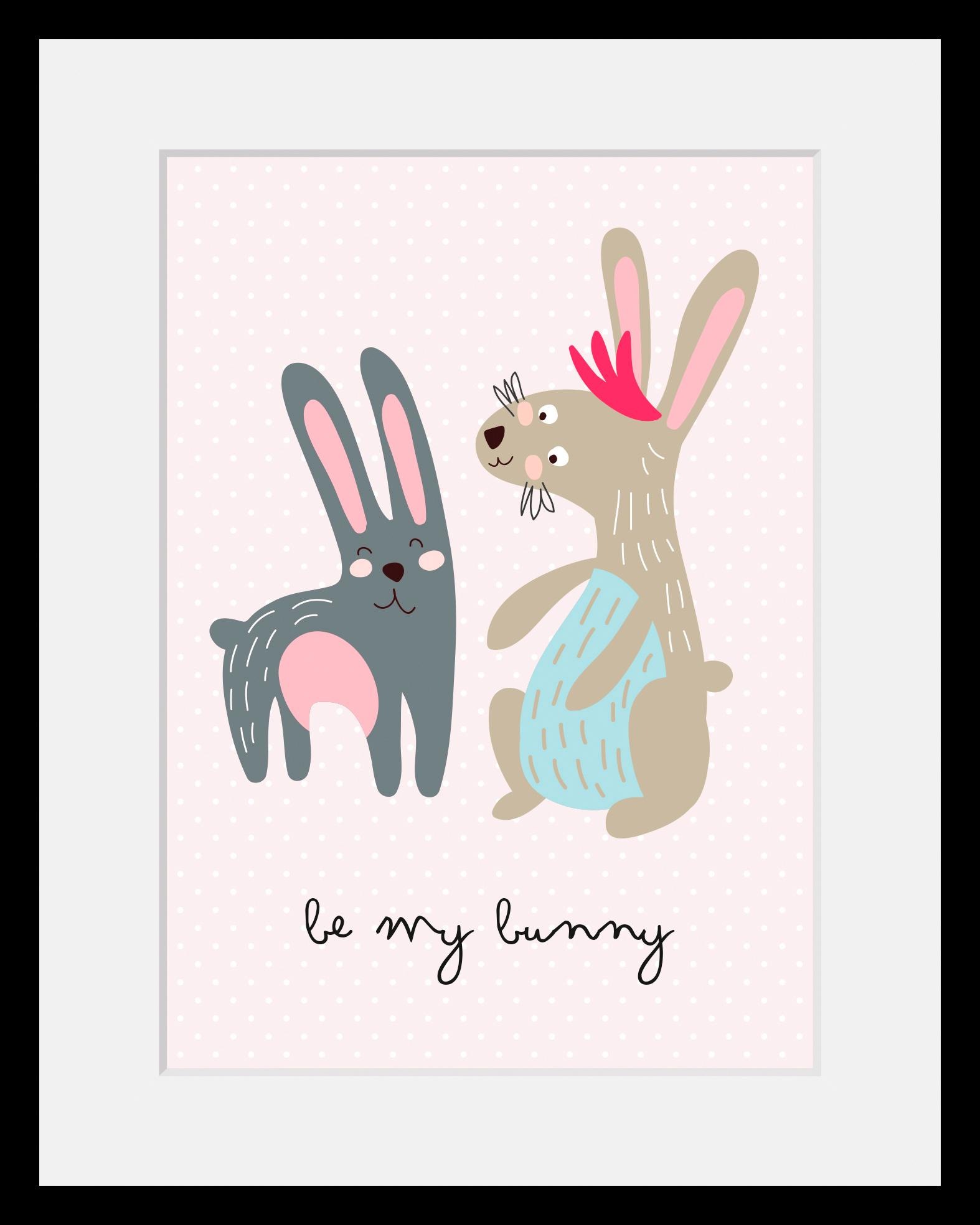Image of Home affaire Bild »Be my Bunny«, mit Rahmen bei Ackermann Versand Schweiz