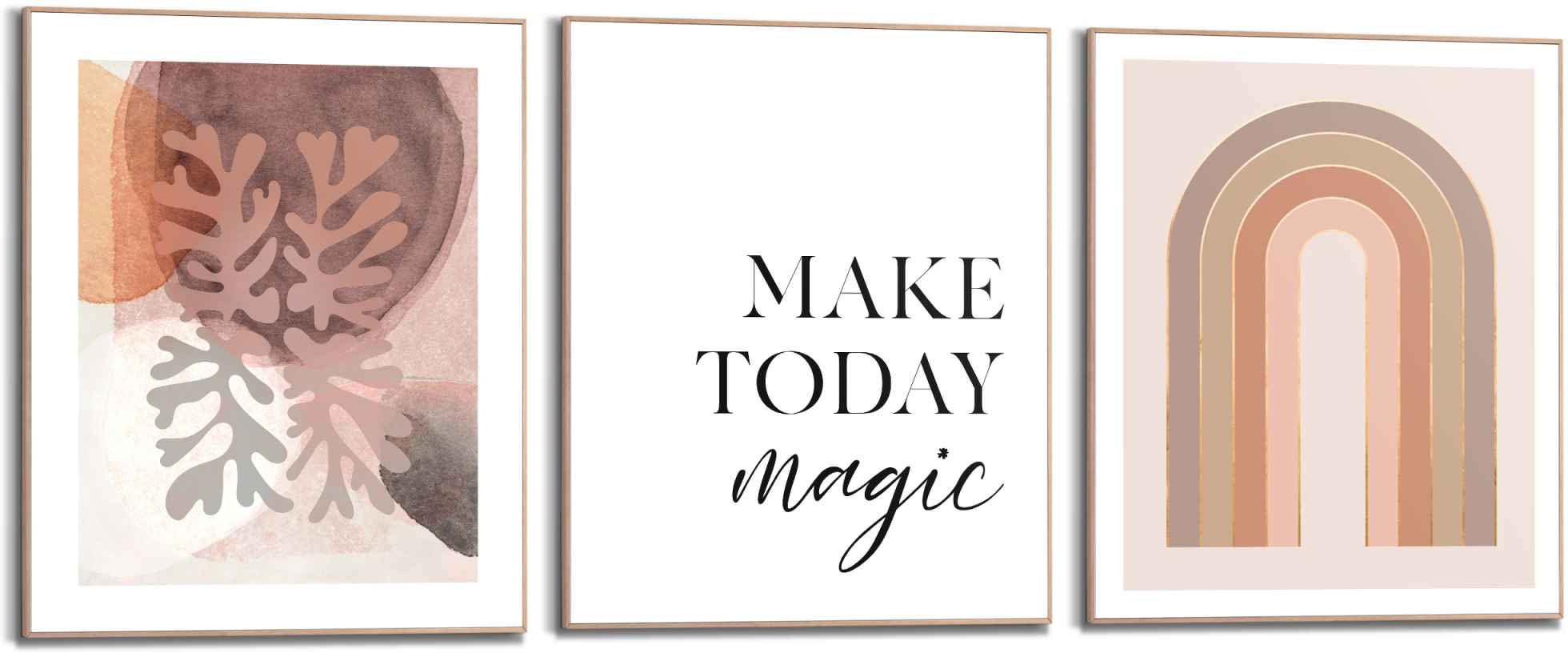 Image of Reinders! Wandbild »Abstrakt Trendy Magisch - Aktuell - Künstlerisch - Formen«, (3 St.) bei Ackermann Versand Schweiz