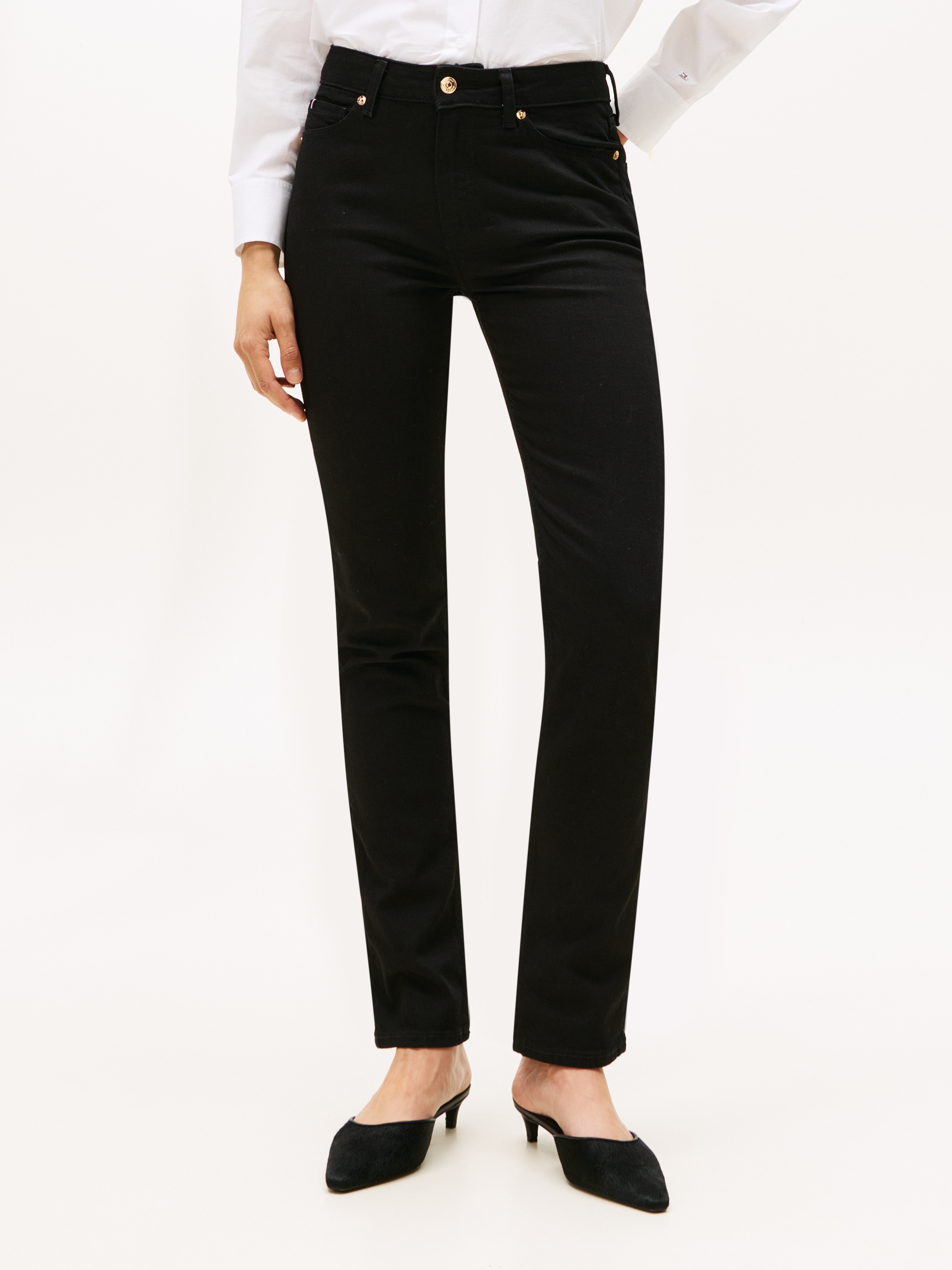 Image of Tommy Hilfiger Slim-fit-Jeans "DNM BLACK SLIM RW"