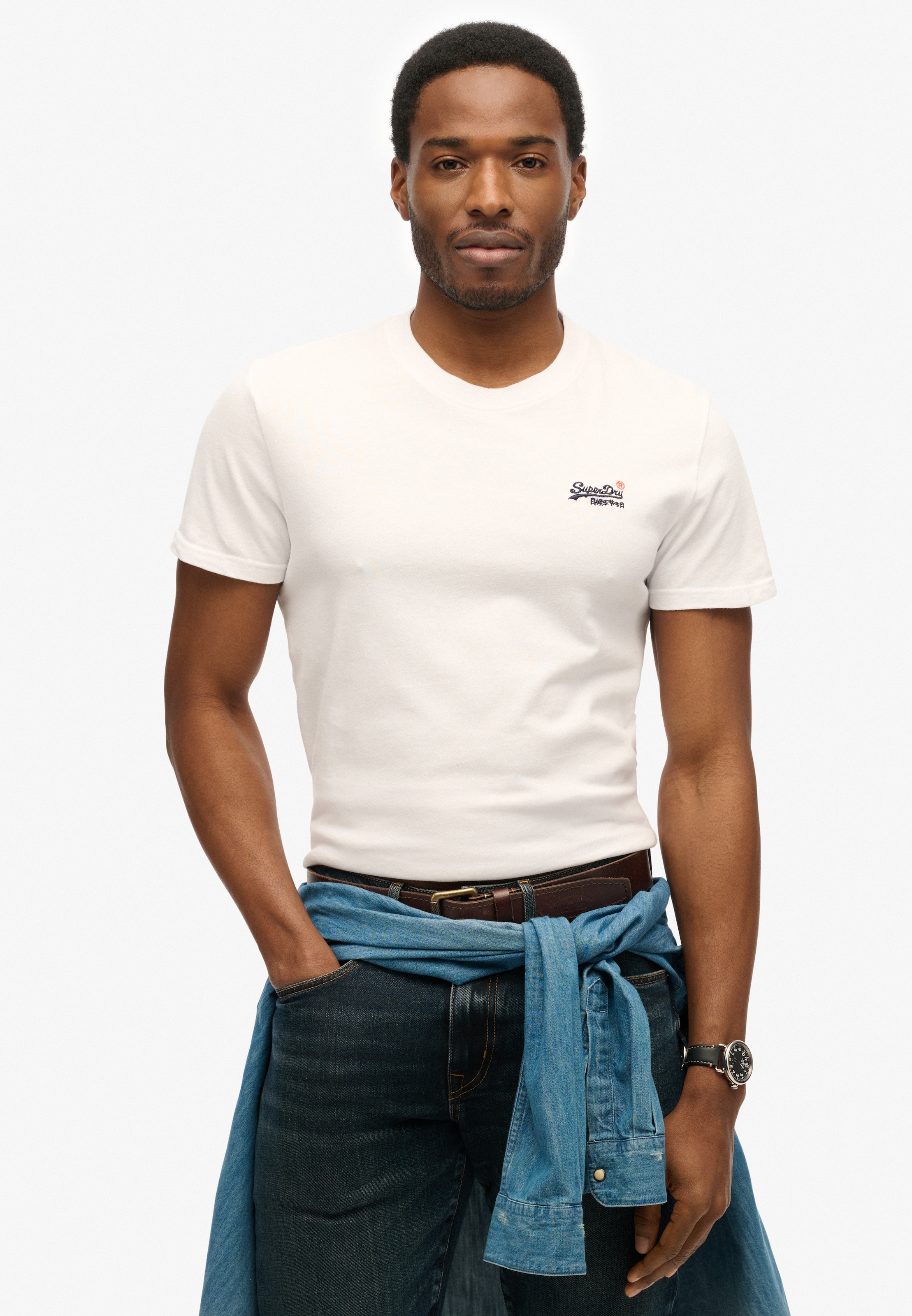 Superdry Rundhalsshirt »ESSENTIAL CONTRAST EMB TEE«