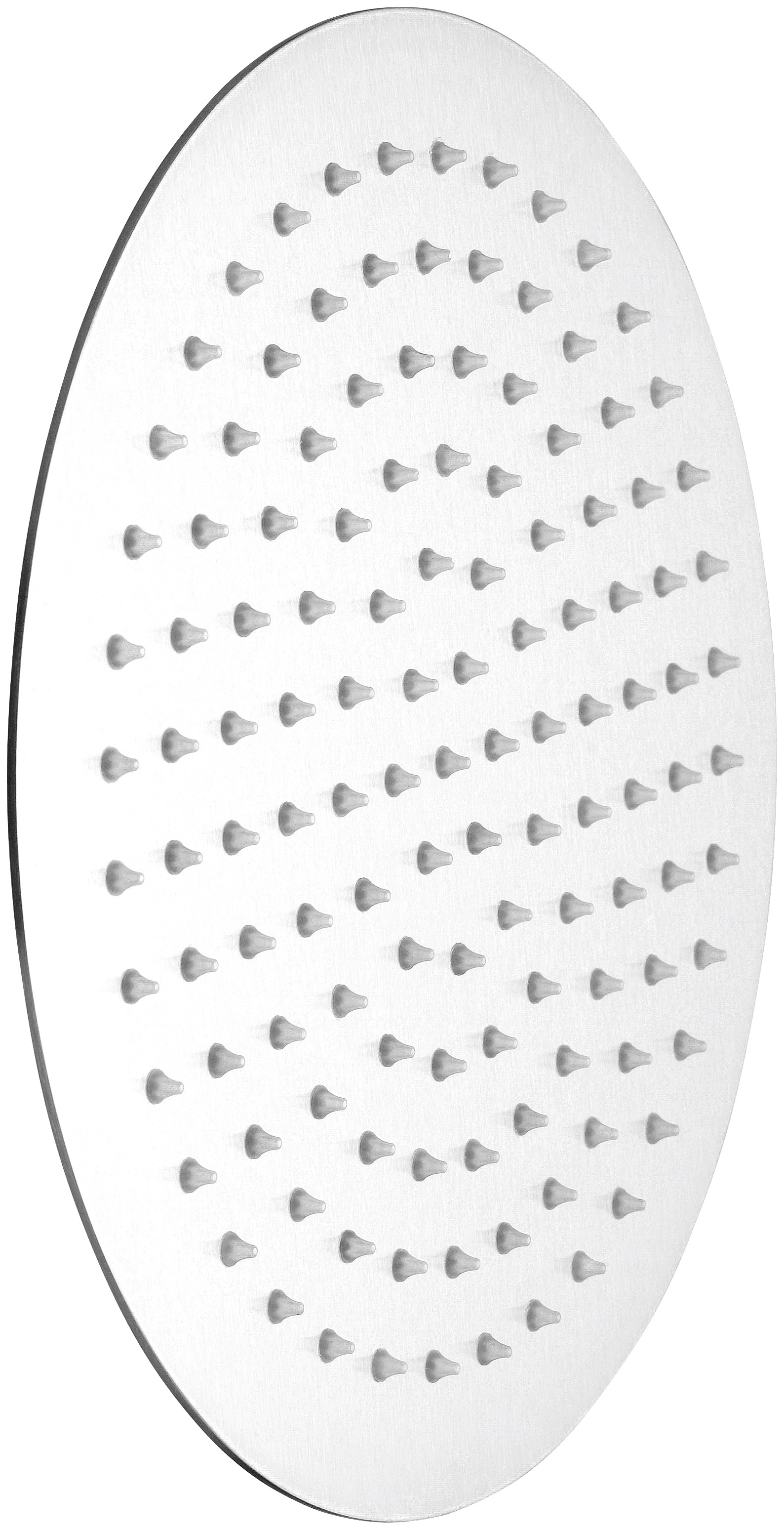 Image of Schütte Kopfbrause "Toulouse" mit Antikalk-Noppen in Edelstahl, ultraflache Regendusche Ø 25cm