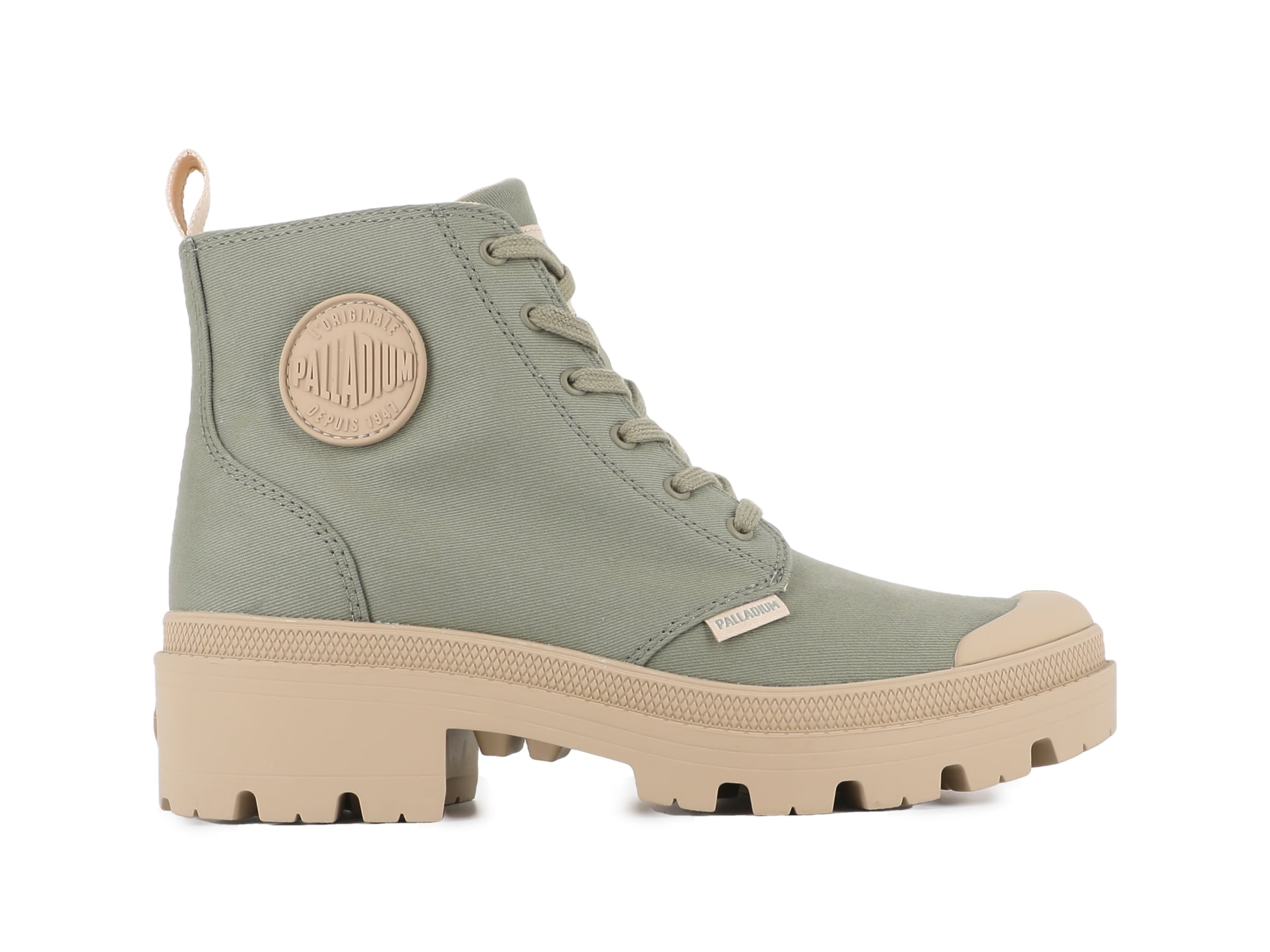 Palladium Bottes à lacets »PALLABASE TWILL«  bottes à lacets, boots en toile avec fermeture éclair