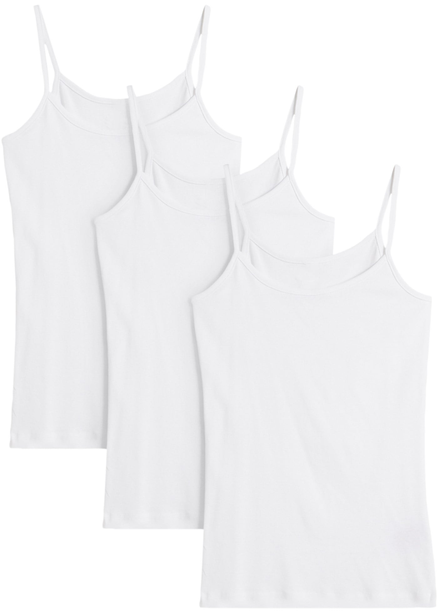 Image of bonprix Shirttop Packung, 3 taillierte Passform, ohne Ärmel, aus leichtem Baumwollmaterial