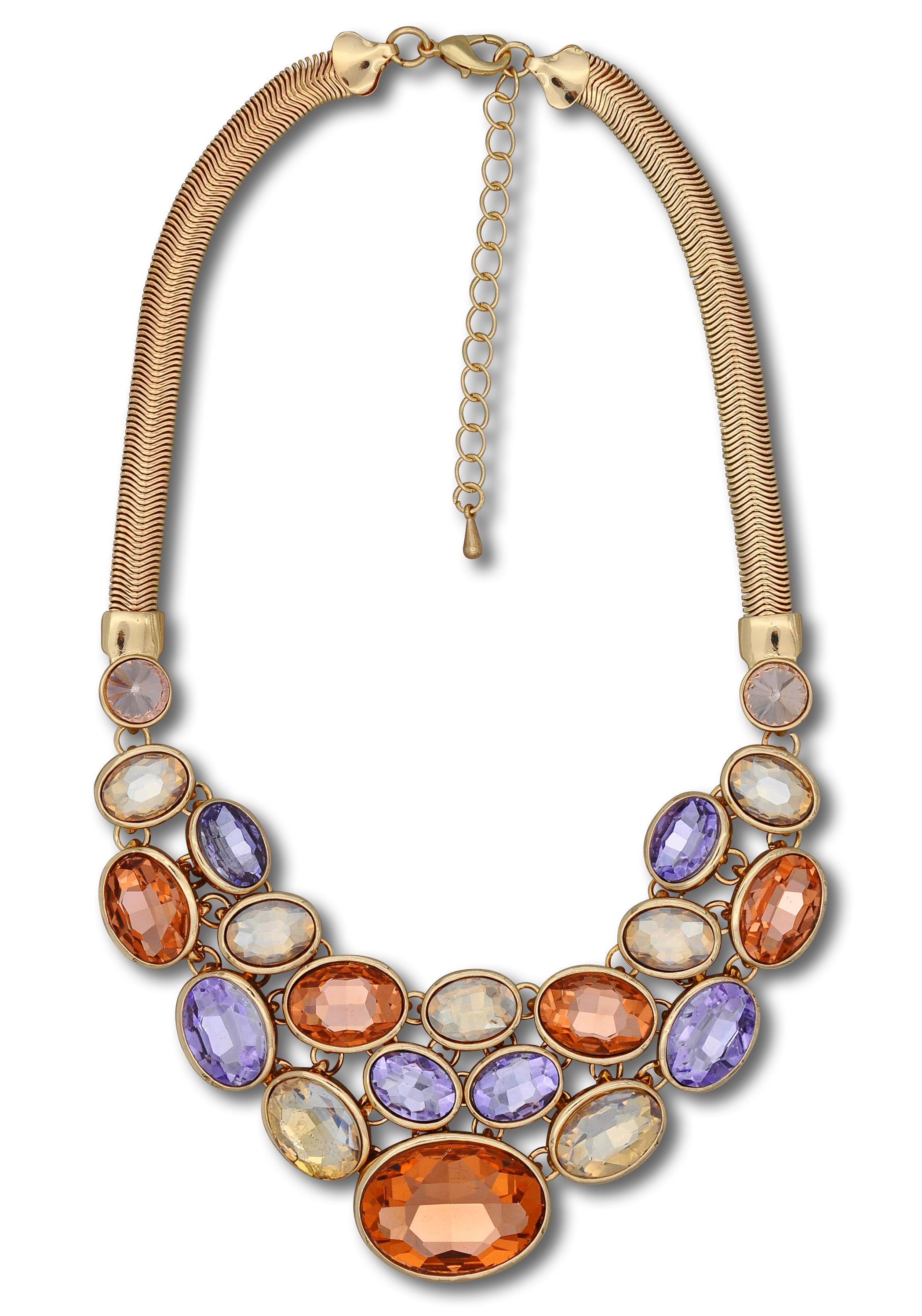 Image of J.Jayz Collier »mit ovalen Akzenten in opulenter Optik«, mit Glassteinen bei Ackermann Versand Schweiz