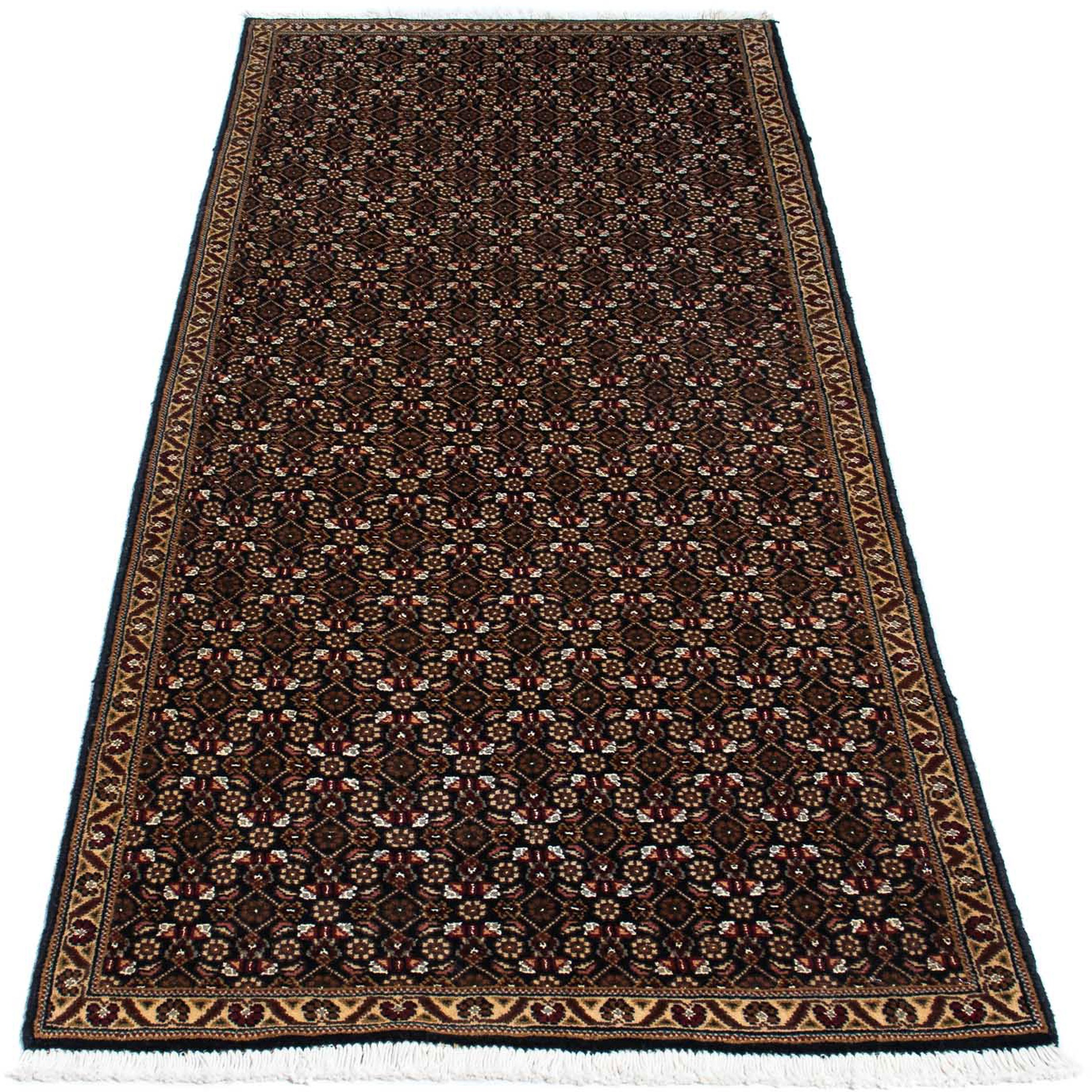 Image of morgenland Orientteppich »Perser - Täbriz - 204 x 74 cm - dunkelblau«, rechteckig, 10 mm Höhe, Wohnzimmer, Handgeknüpft, Einzelstück mit Zertifikat bei Ackermann Versand Schweiz