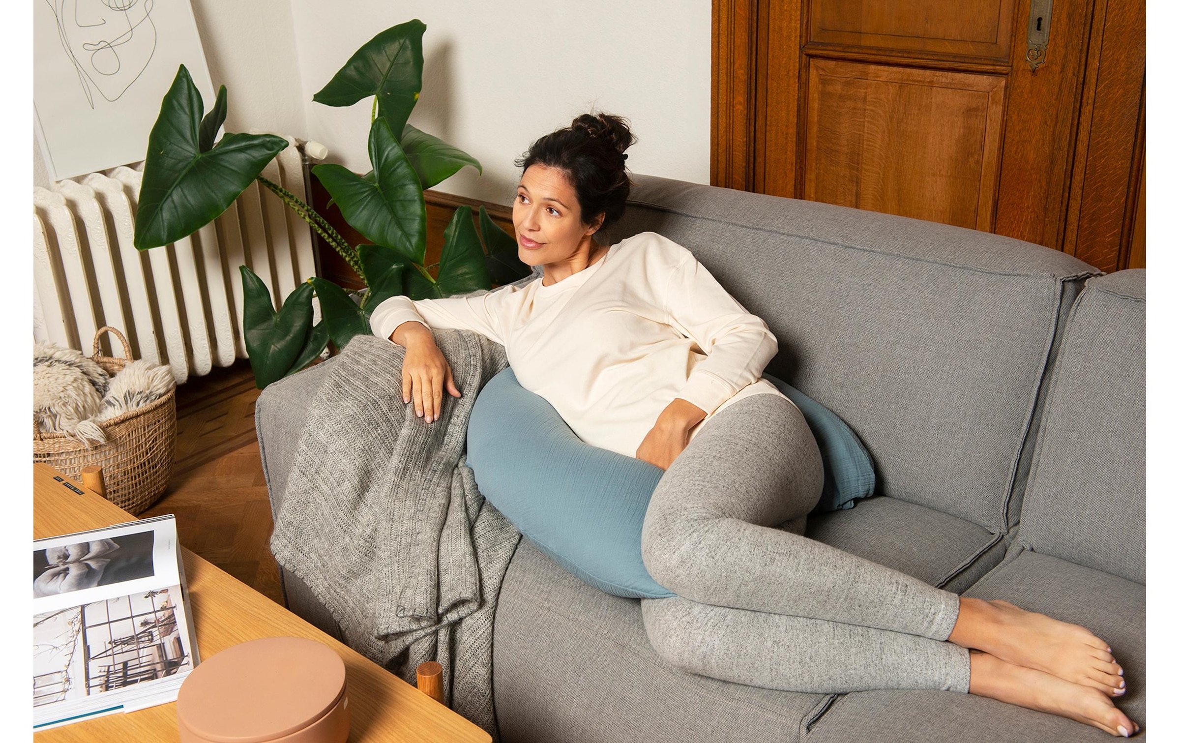 Stillkissen »Doomoo Comfy Big Blau«