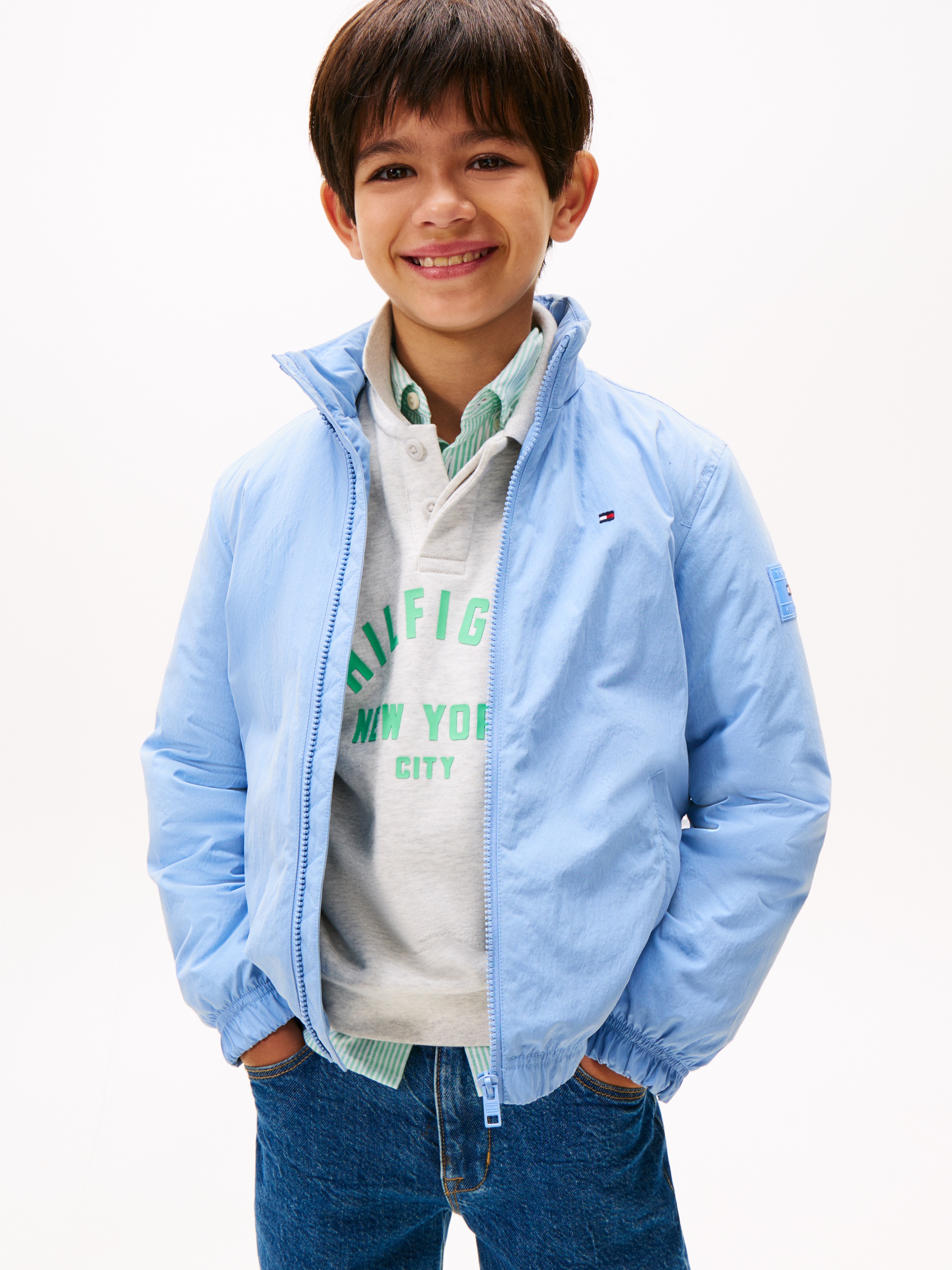 Image of Tommy Hilfiger Steppjacke "ESSENTIAL PADDED JACKET" mit Kapuze für Kinder bis 16 Jahre, mit Kapuze im Kragen
