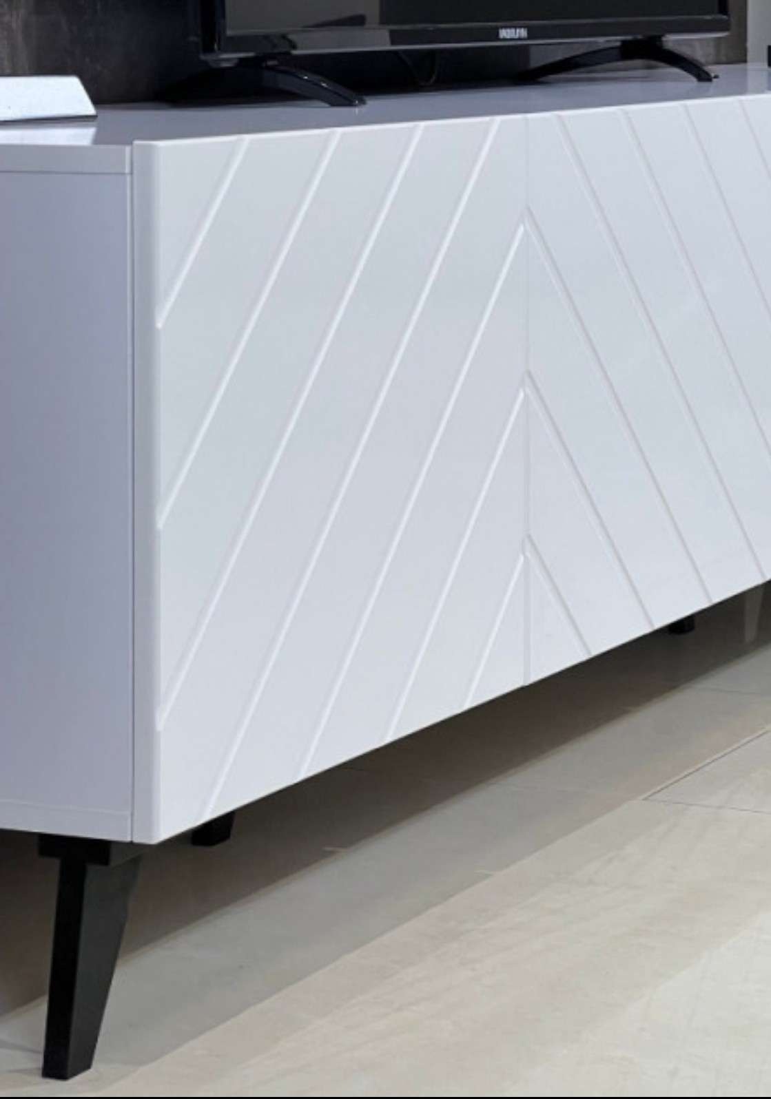 GOODproduct Table basse »HOLLY 1.5, TV-Board, TV-Kommode, TV-Schrank, TV-Unterschrank, TV-Möbel« Meuble TV moderne laqué brillant sans poignées, largeur 150 cm