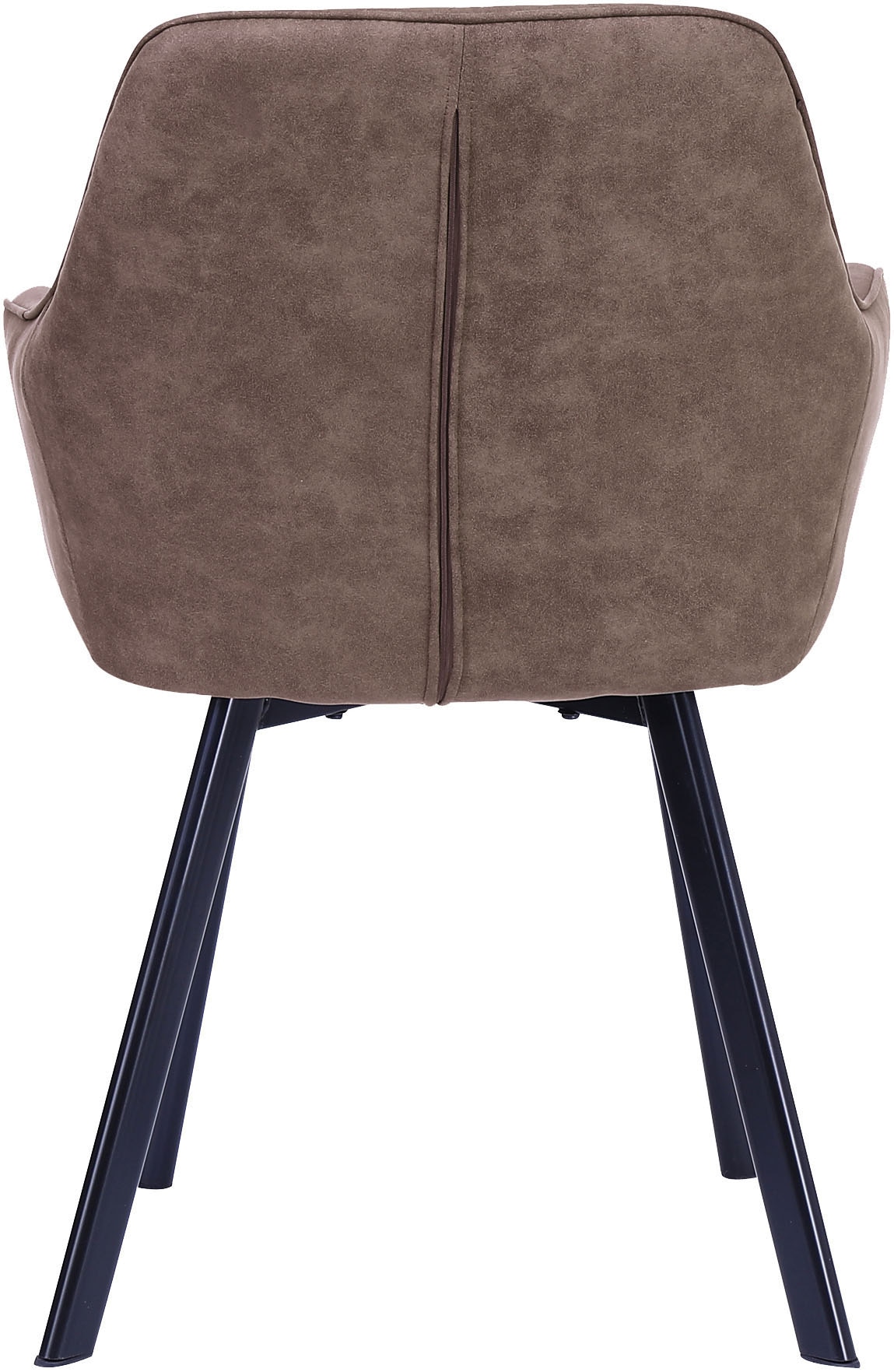 SalesFever Chaise avec accoudoirs »Cardiff Bequemer Esszimmerstuhl« (Ensemble) 2 cuisEnsemble double élégant : dossiers avec charmante piqûre losange