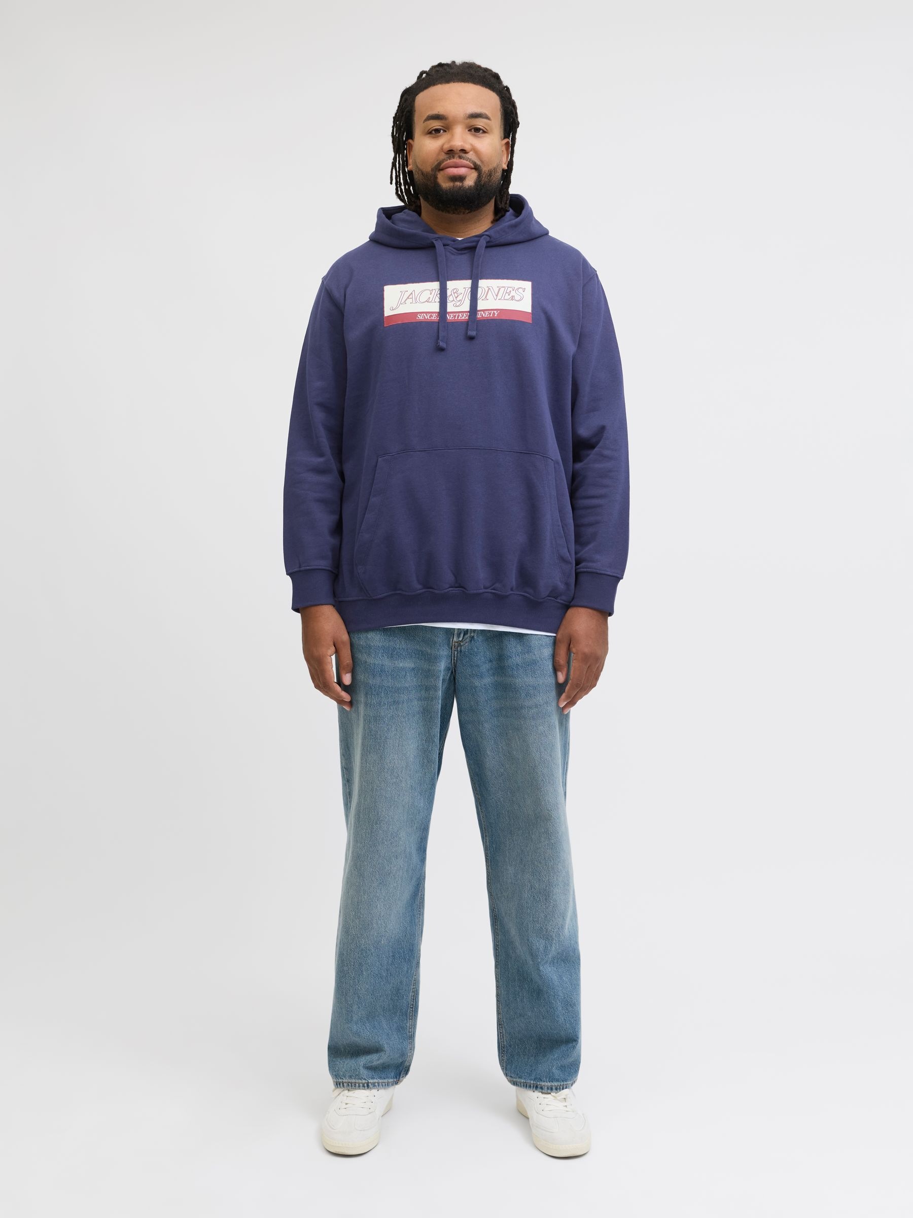 Jack & Jones PlusSize Sweat à capuche »JORINWOOD BLOCK BRANDING SWEAT HOO PLS«
