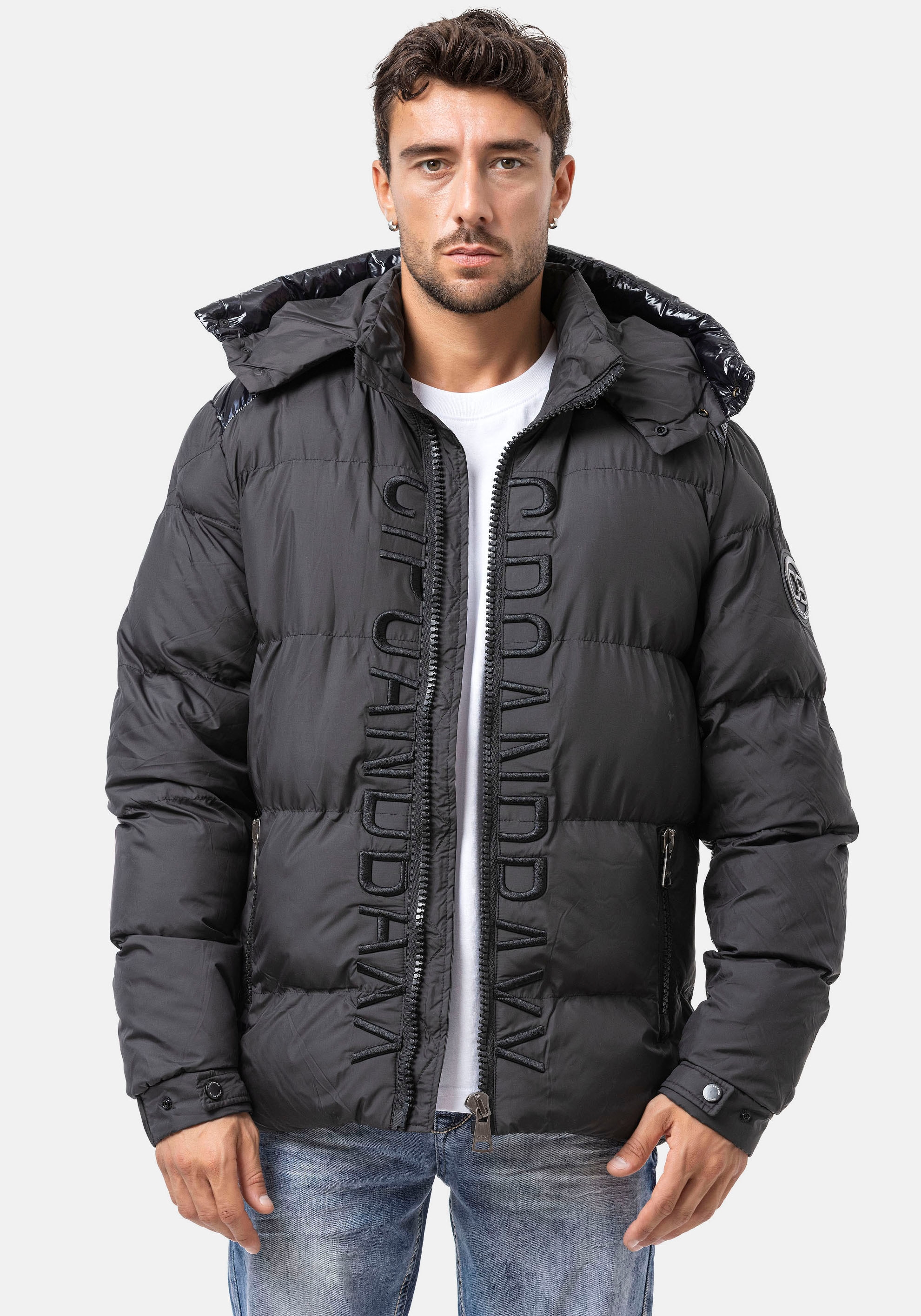 Cipo & Baxx Steppjacke mit Kapuze
