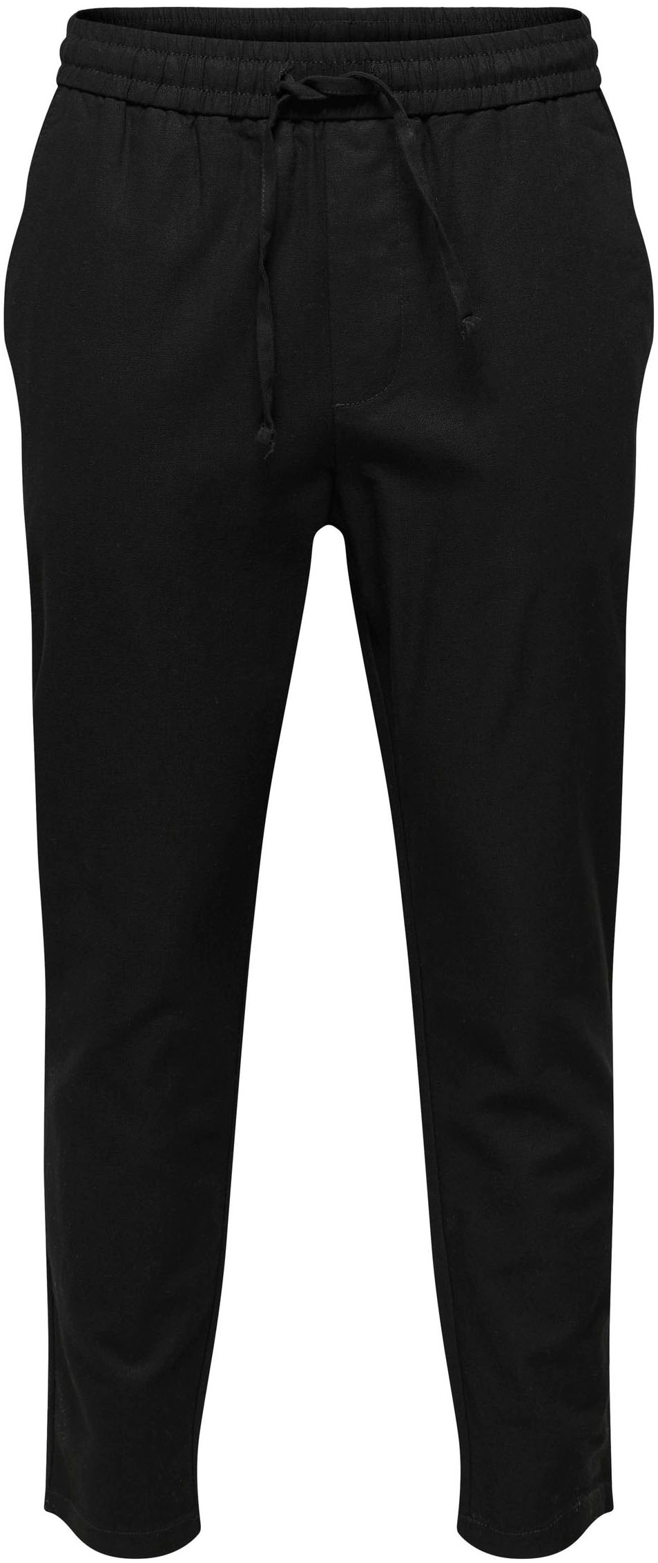 ONLY & SONS Pantalon en tissu »ONSLINUS CROP 0007 COT LIN PNT NOOS«  mit Leinen