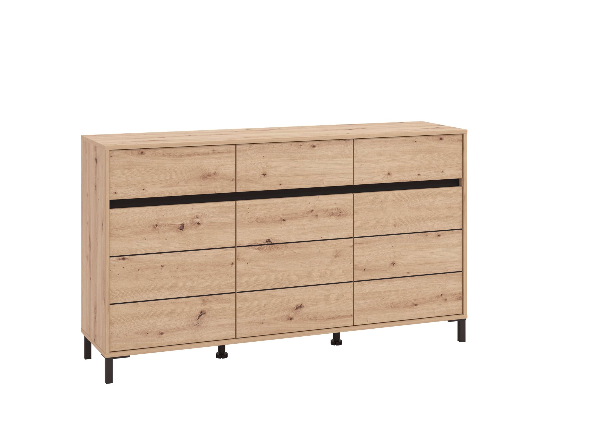 Image of INOSIGN Sideboard "Marron, Kommode, vielseitig einsetzbar" Breite/Höhe 157/90 cm, mit 3 Schubladen, 2 Fächer hinter jeder Tür