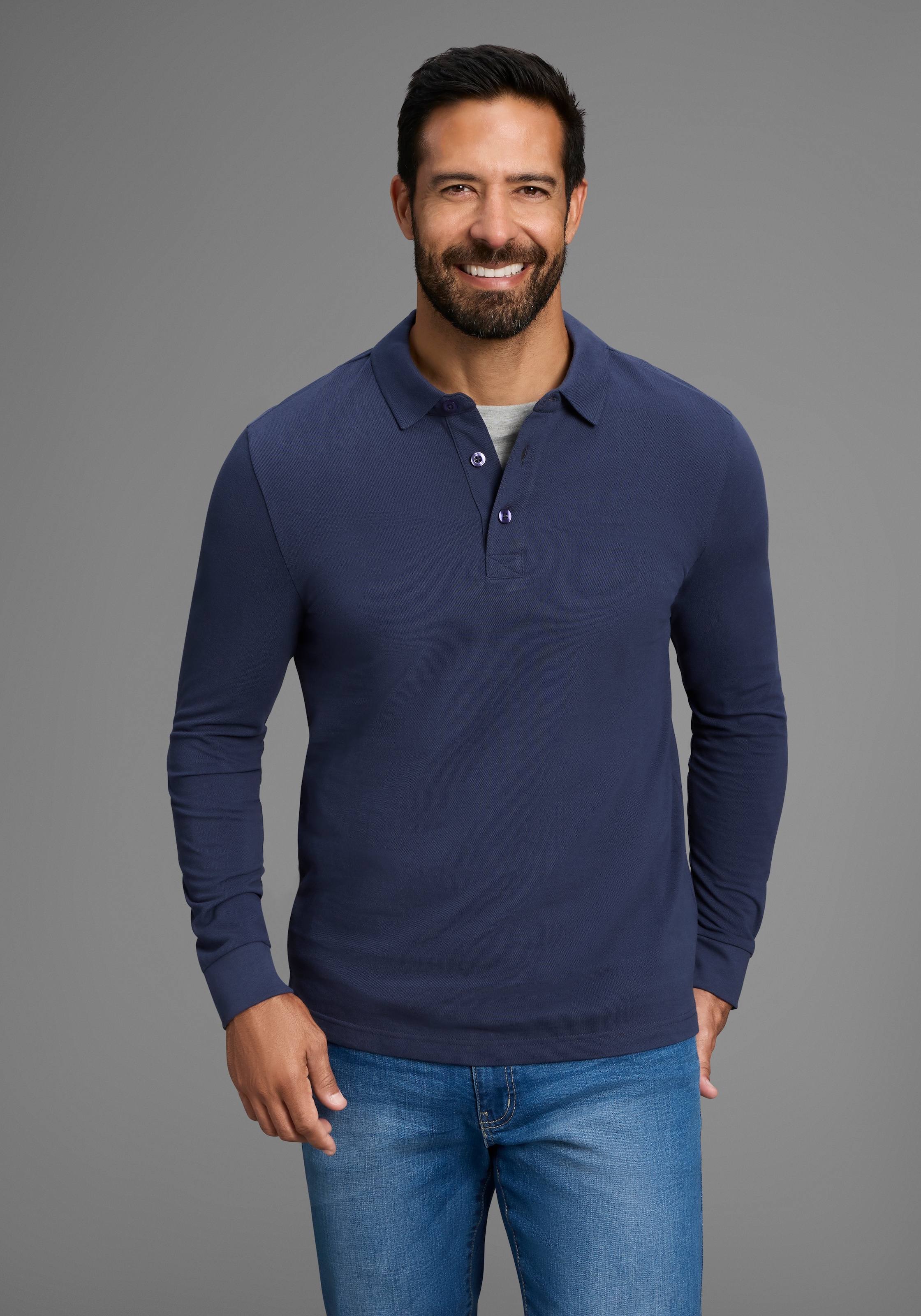 Image of Mans World Poloshirt in Pique´ Qualität