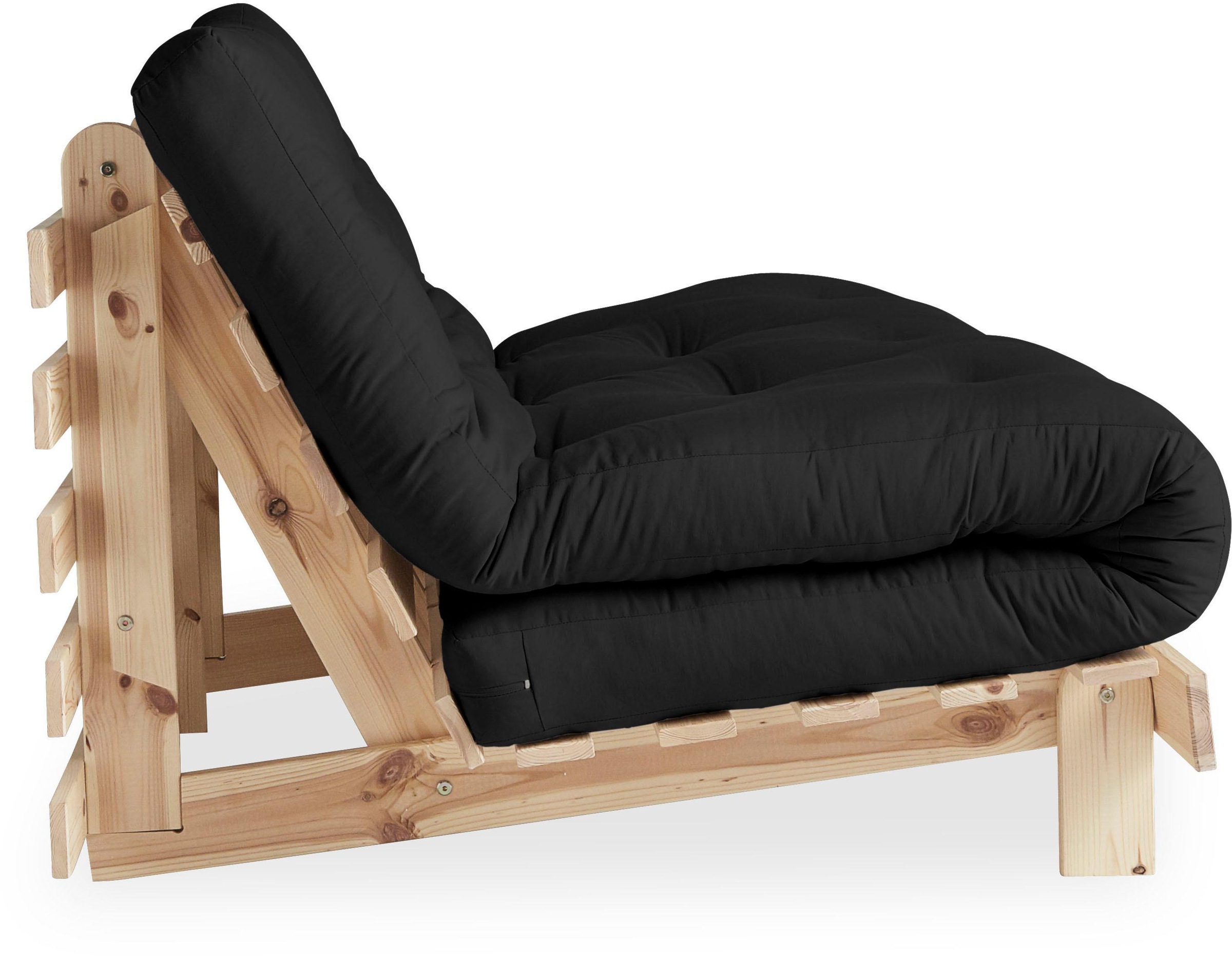 Karup Design Daybed »Roots 140 Schlafsofa, Gästebett, Sofa mit Futonmatratze«, Inkl. Futonmatratze, Liegefläche 140x200 cm, FSC® zertifizierte Kiefer