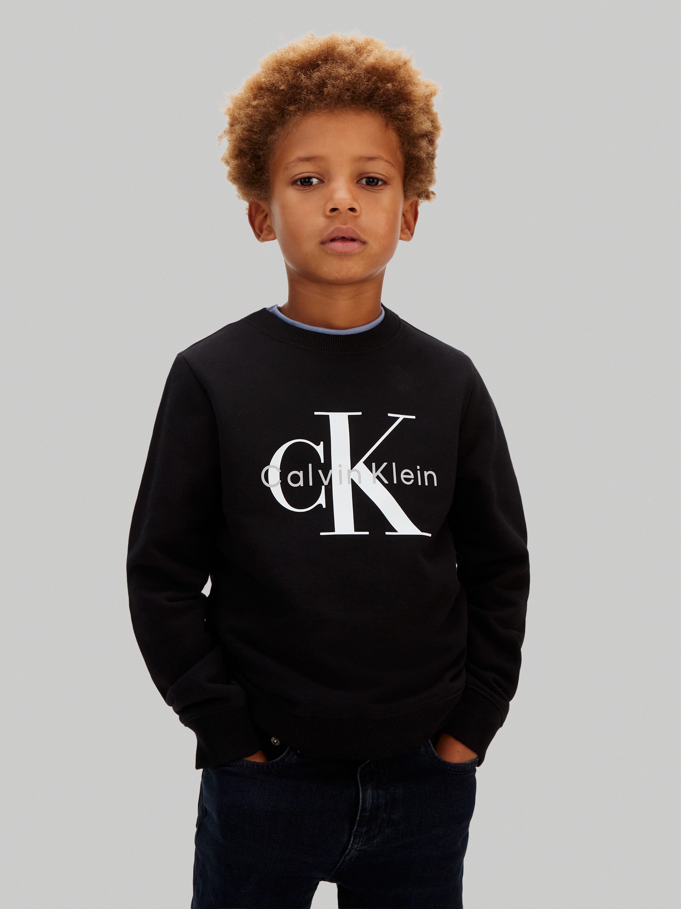 Image of Calvin Klein Jeans Sweatshirt "MONO LOGO", Regular fit für Kinder, mit Logoschriftzug