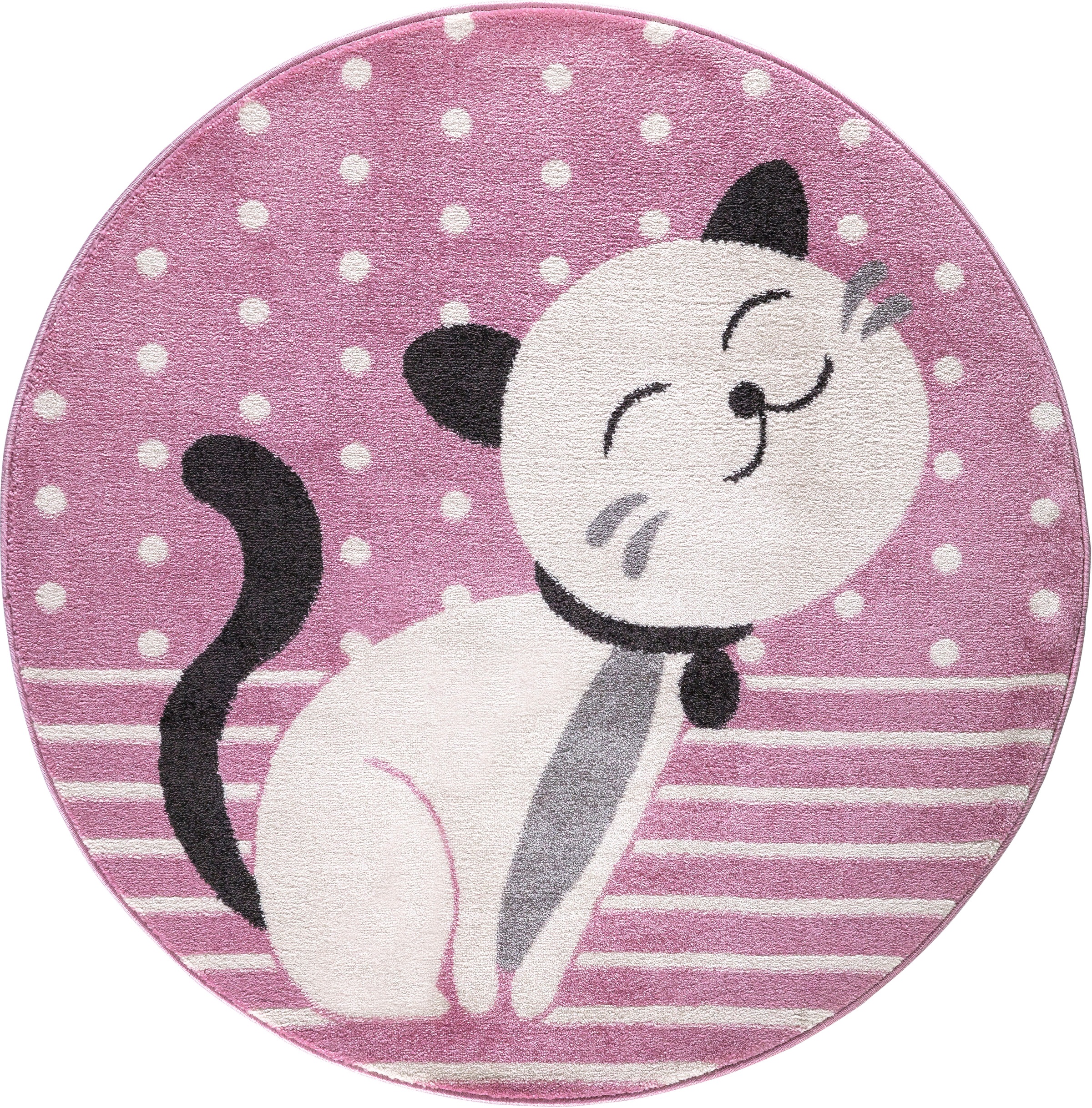 Image of Festival Kinderteppich »Candy 158«, rund, 11 mm Höhe, Motiv Katze bei Ackermann Versand Schweiz