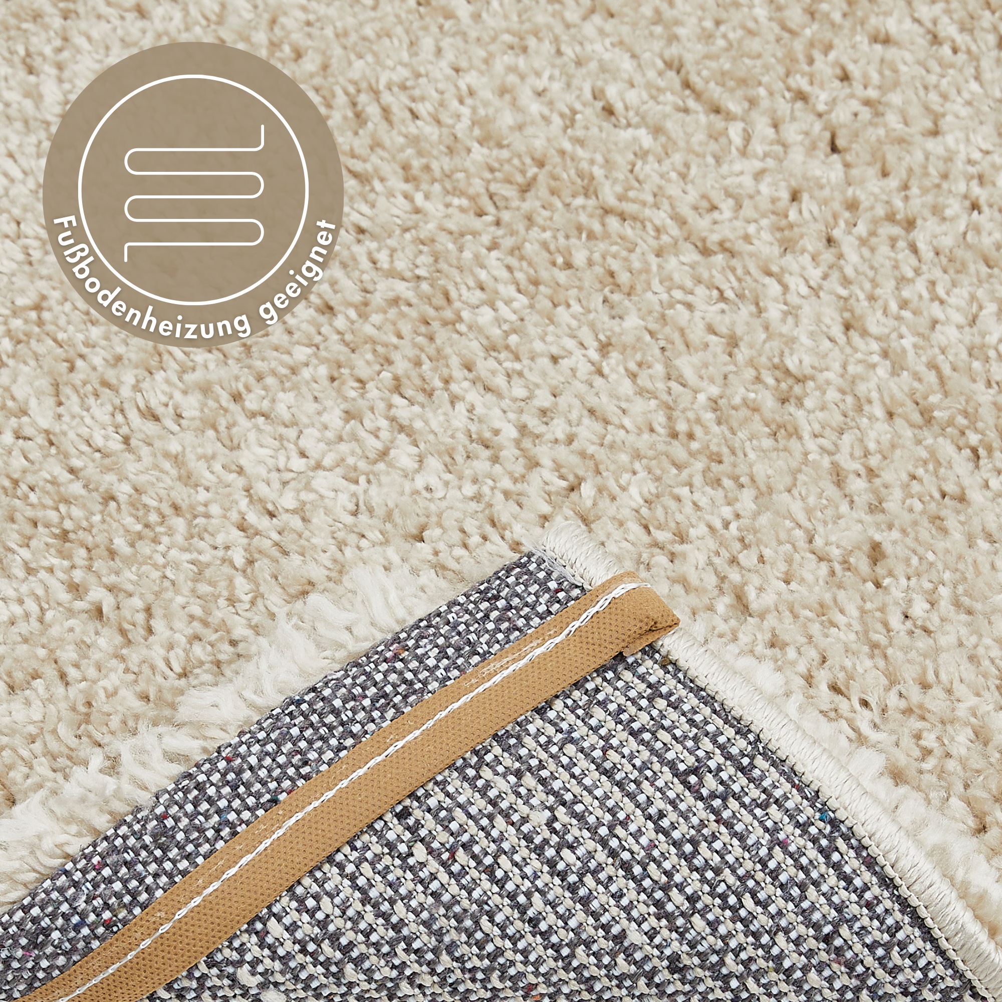 Andiamo Hochflor-Teppich »Chicago«, rechteckig, 40 mm Höhe, Uni Farben, weich & kuschelig, ideal im Wohnzimmer & Schlafzimmer