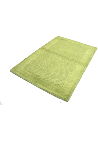 Wollteppich »Gabbeh Teppich handgetuftet grün«, rechteckig