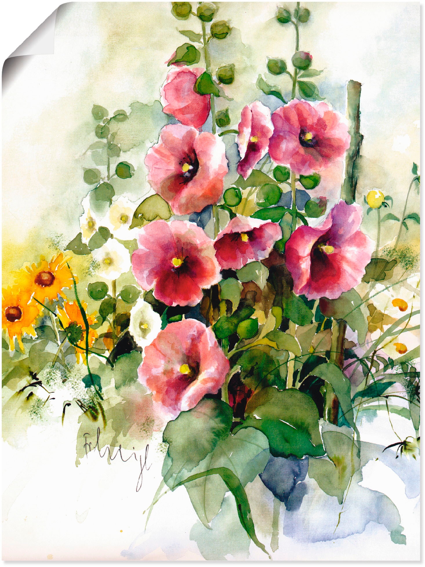 Artland Wandbild »Blumen Zusammenstellung I« Blumen 1 Stk. tlg. als Leinwandbild, Poster in verschied. Grössen