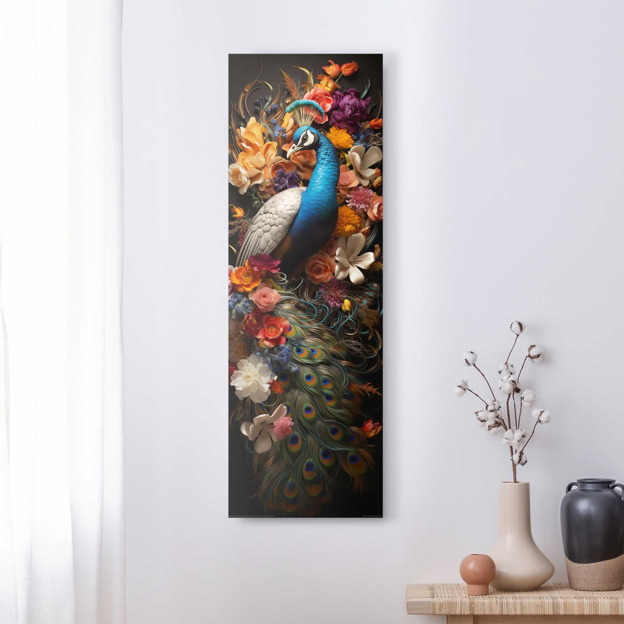 Image of Reinders Deco-Panel "Colourful Peacock"