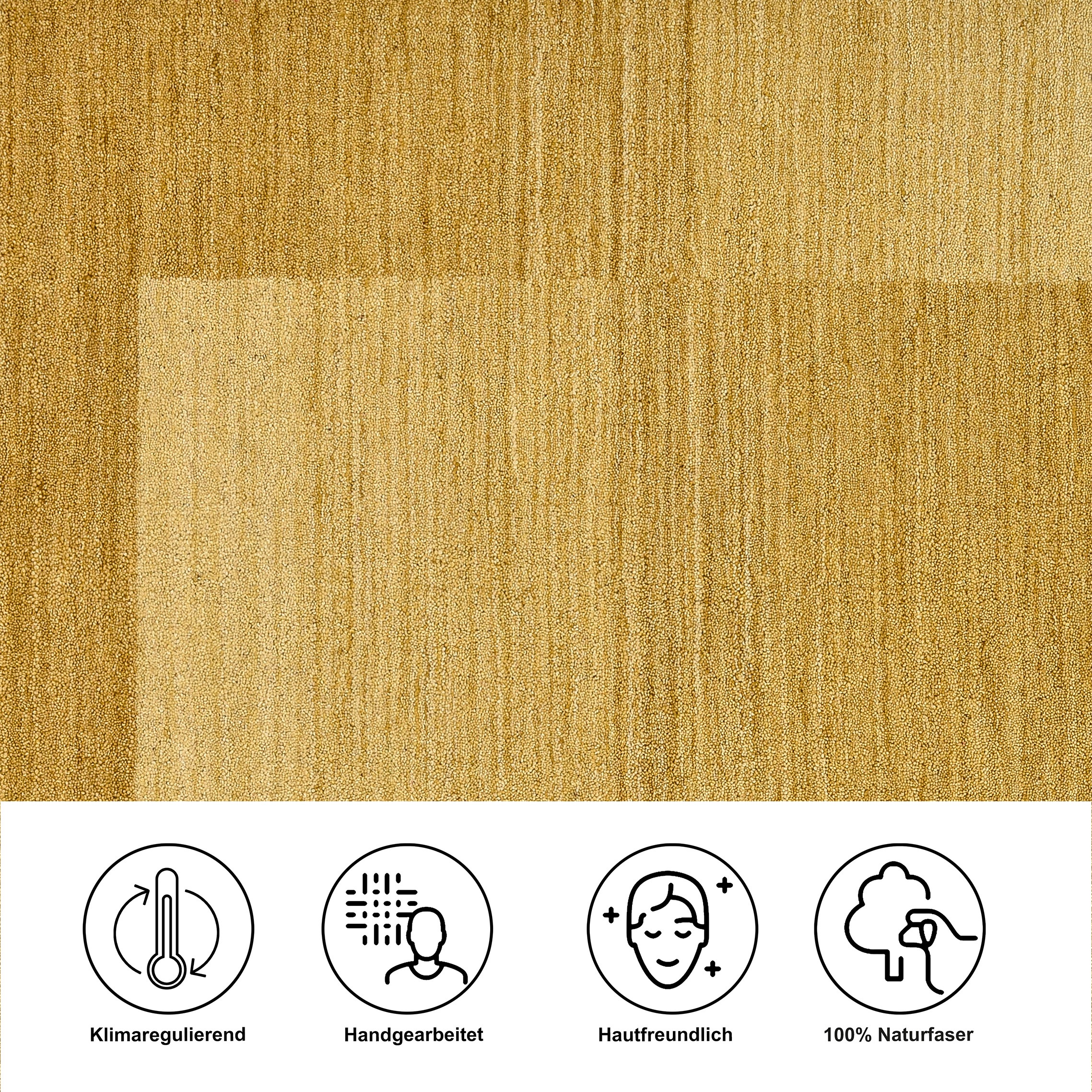 THEKO Bordure de lit »Gabbeh Super, Handweb, Teppich, Bordüre, reine Wolle,« Höhe 9 mm 3 tlg. Bettvorleger, Schlafzimmer, Läufer-Set