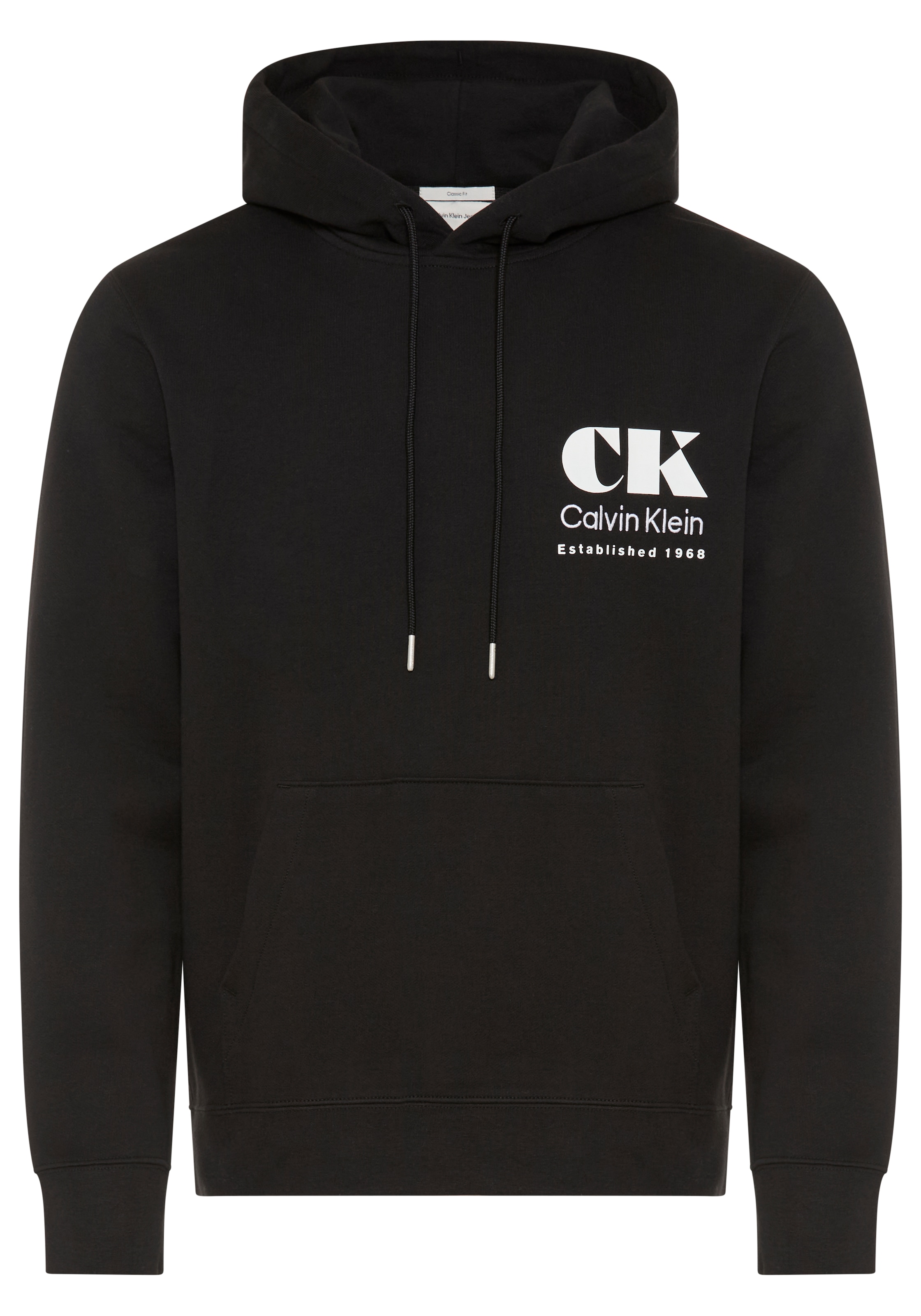 Calvin Klein Jeans Sweat à capuche , grosser Rückendruck, Regular Fit, reine Baumwolle
