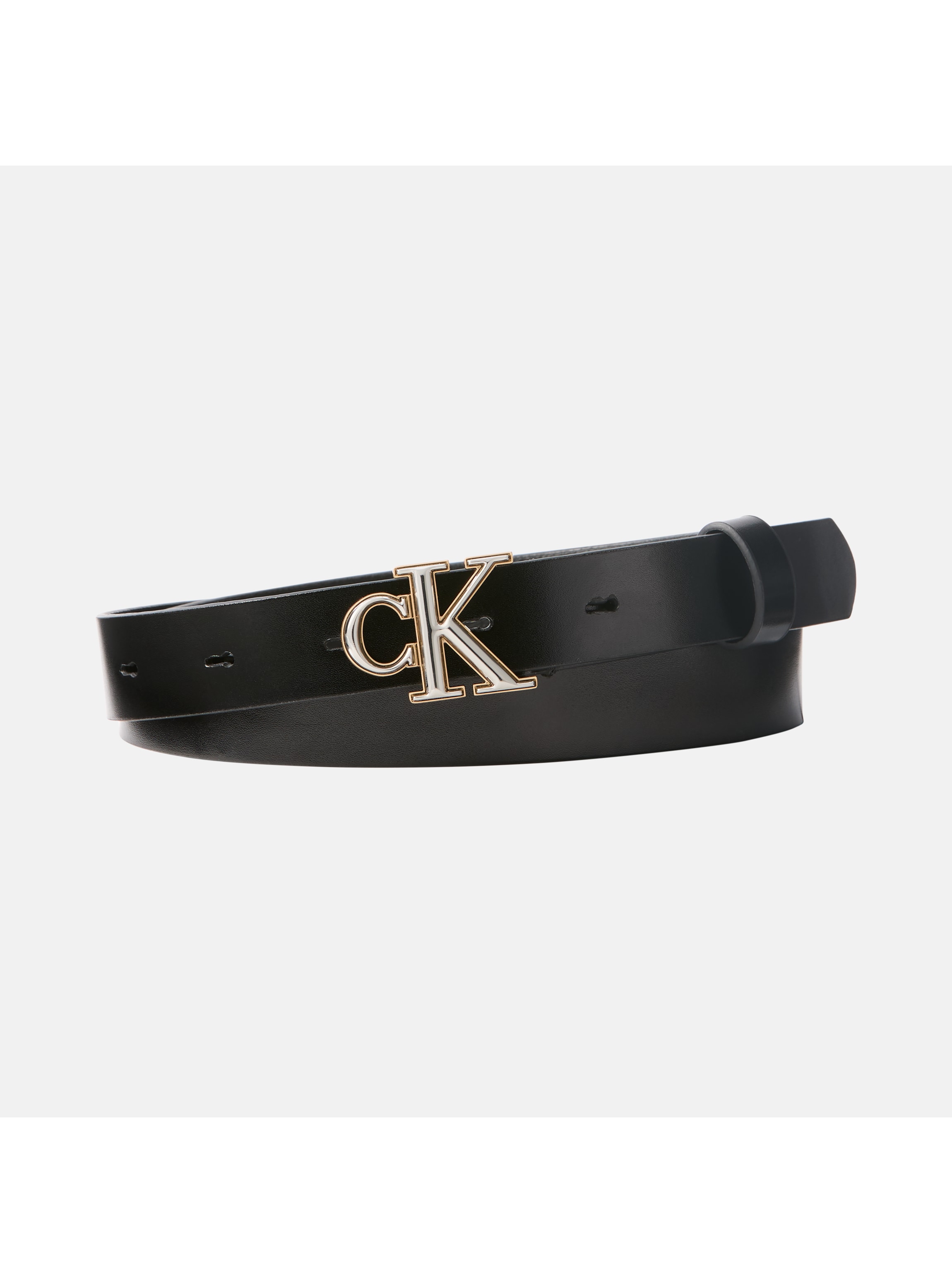 Image of Calvin Klein Jeans Ledergürtel "ROUND CK 2COLOR BUCKLE SMOOTH 25" Regular fit und grössenverstellbar