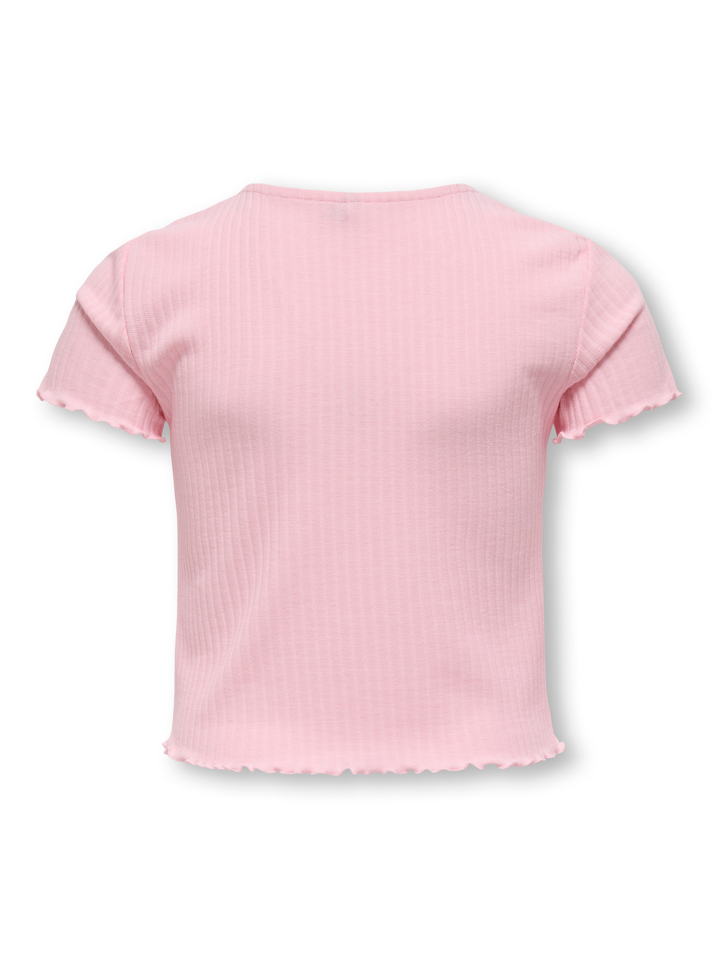 KIDS ONLY T-Shirt »KOGNELLA S/S O-NECK TOP NOOS JRS« mit süsser Wellenkante