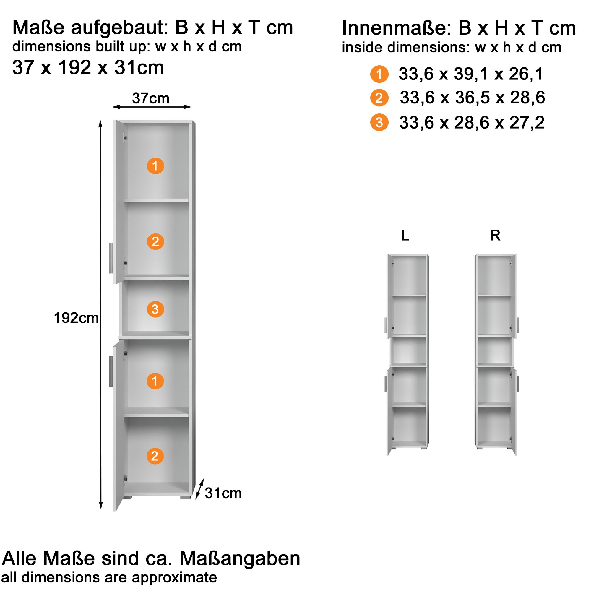 welltime Ensemble de salle de bains »Prag« Set, 4 cuis tlg.