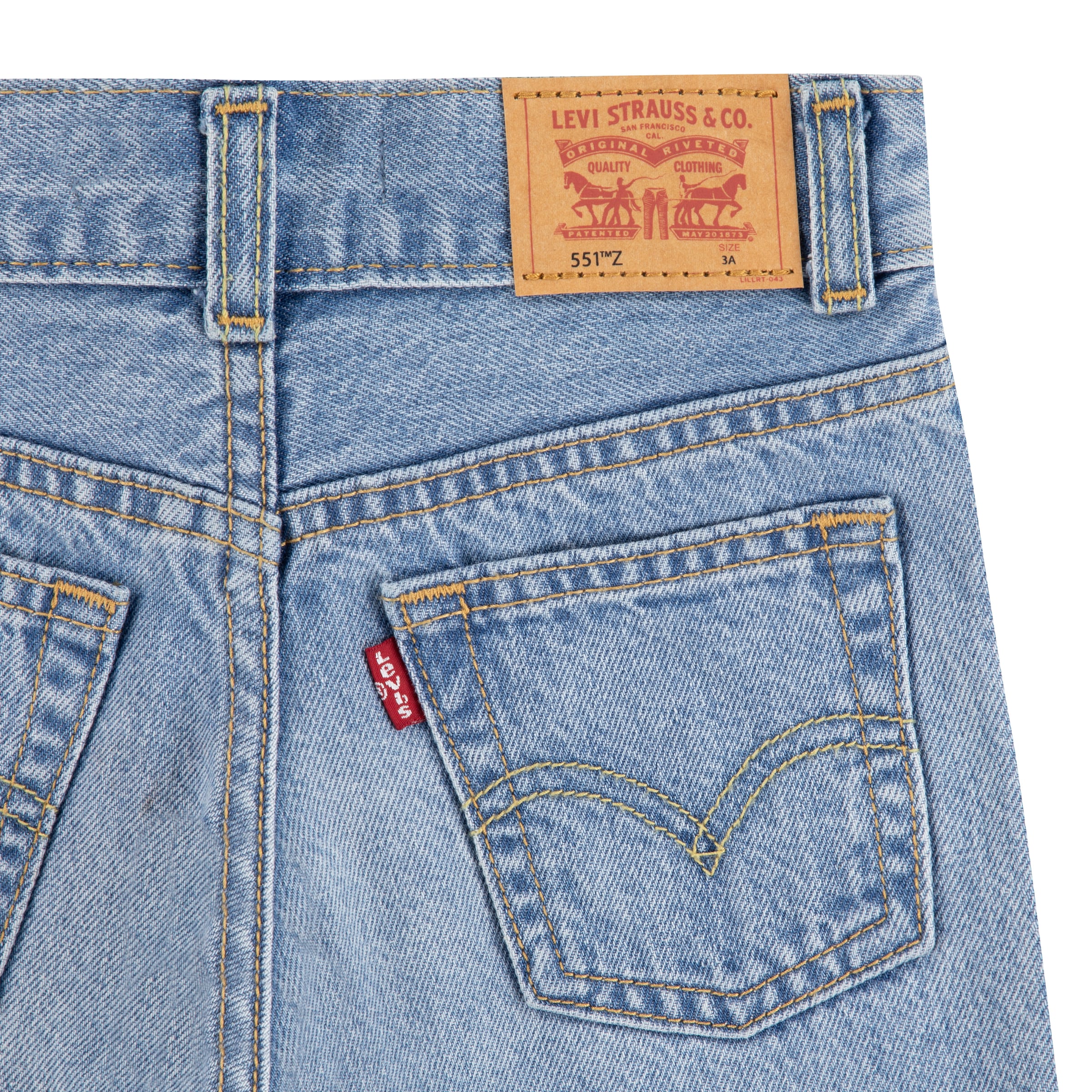 Levi's® Kids Short en jean aus robustem Baumwolldenim