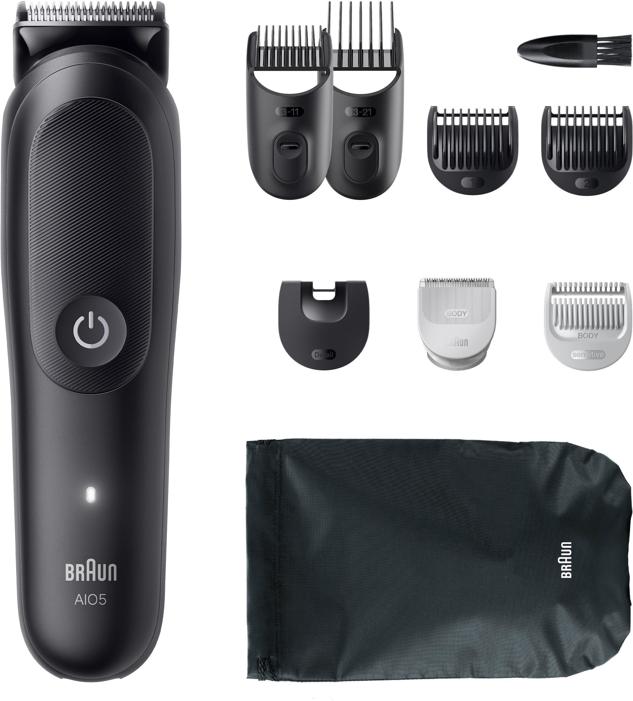 Braun Tondeuse à cheveux »Braun All-in-One Series 5, 9-in-1 Set« lame ultra tranchante, 120 min batterie, technologie SkinGuard