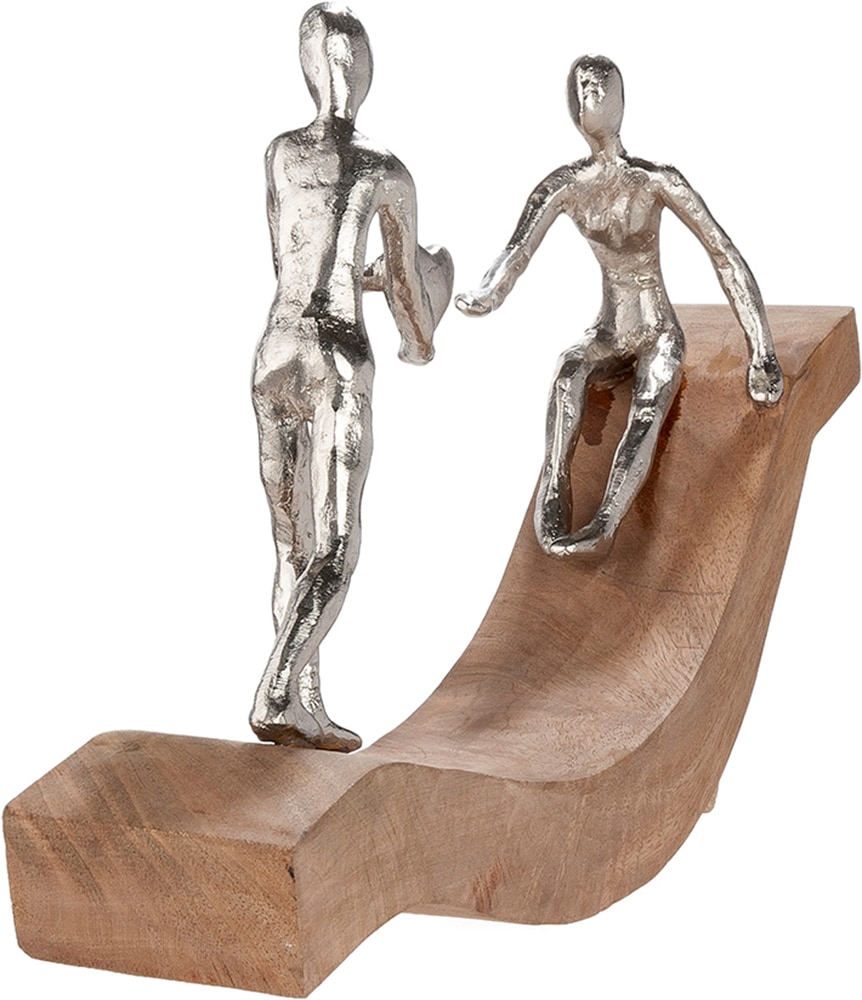 GILDE Sculpture »Skulptur Catch my heart naturfarben« amour romantisme couple affection émotion complicité