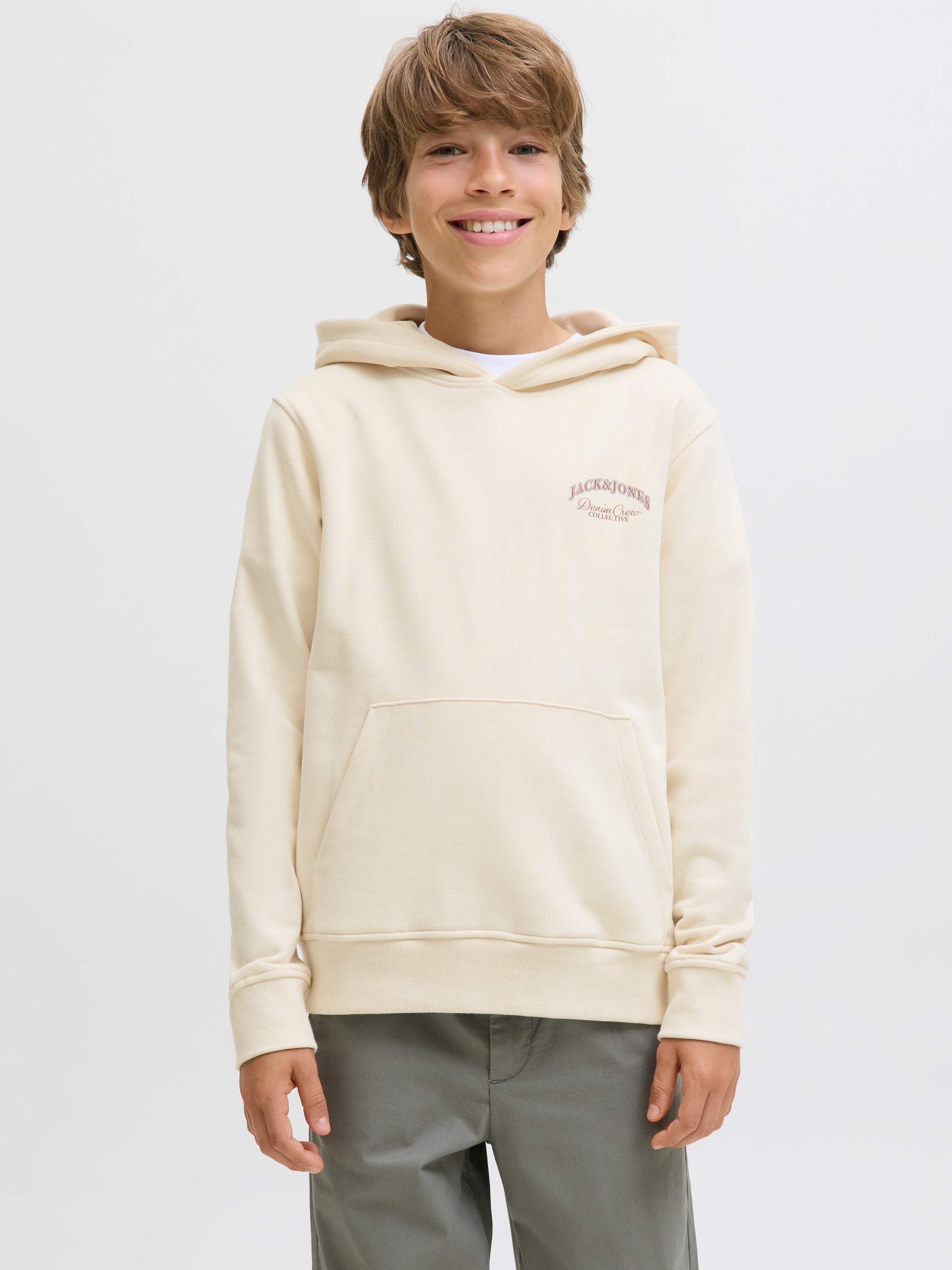 Jack & Jones Junior Sweat à capuche »JJEBRANDES BACKP RELAXED SWEAT H SN JNR«, Baumwollmischung, relaxed fit
