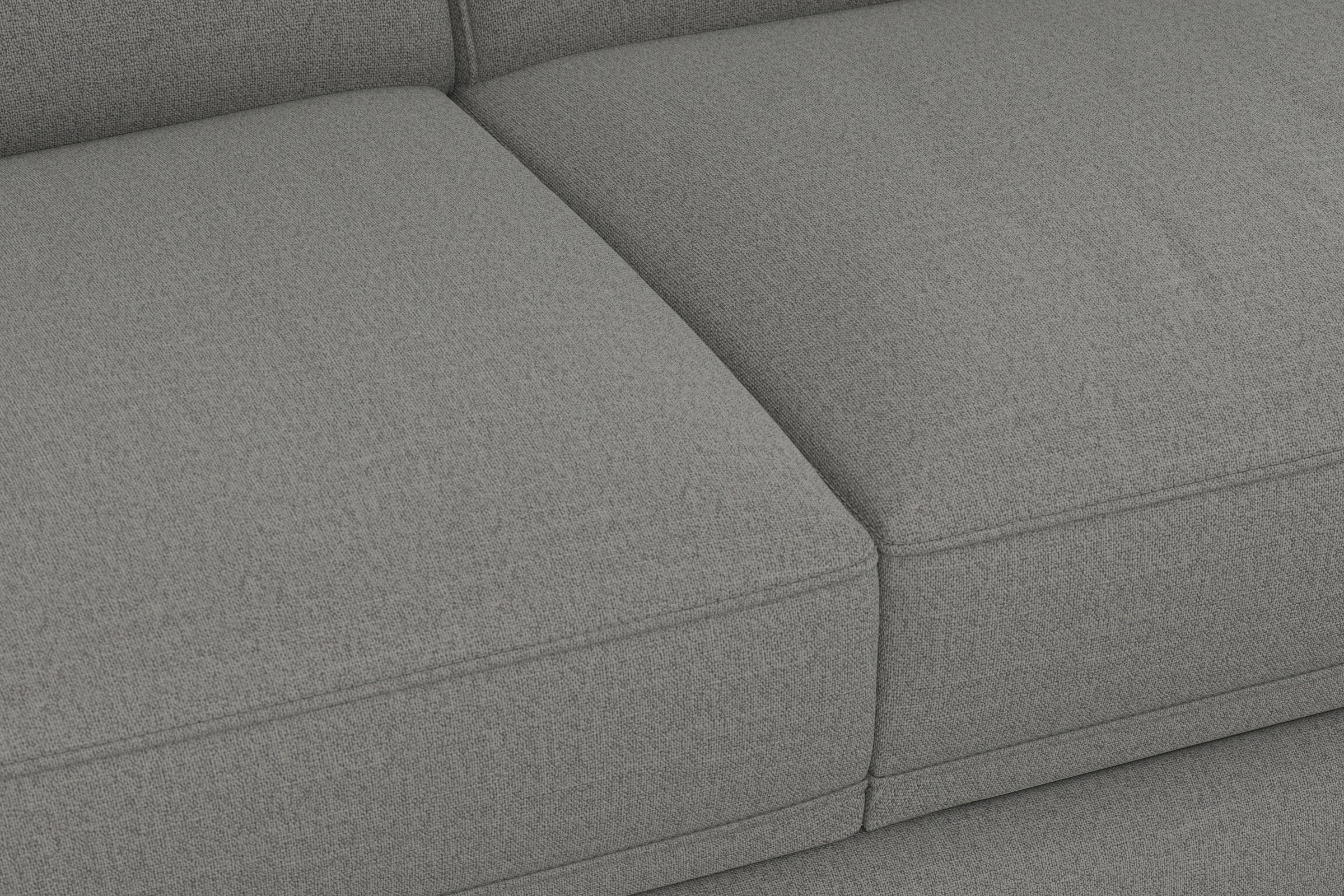 sit&more Wohnlandschaft »Dundee U-Form«, mit Federkern und Edelstahlfüssen, wahlweise mit Kopfteilverstellung