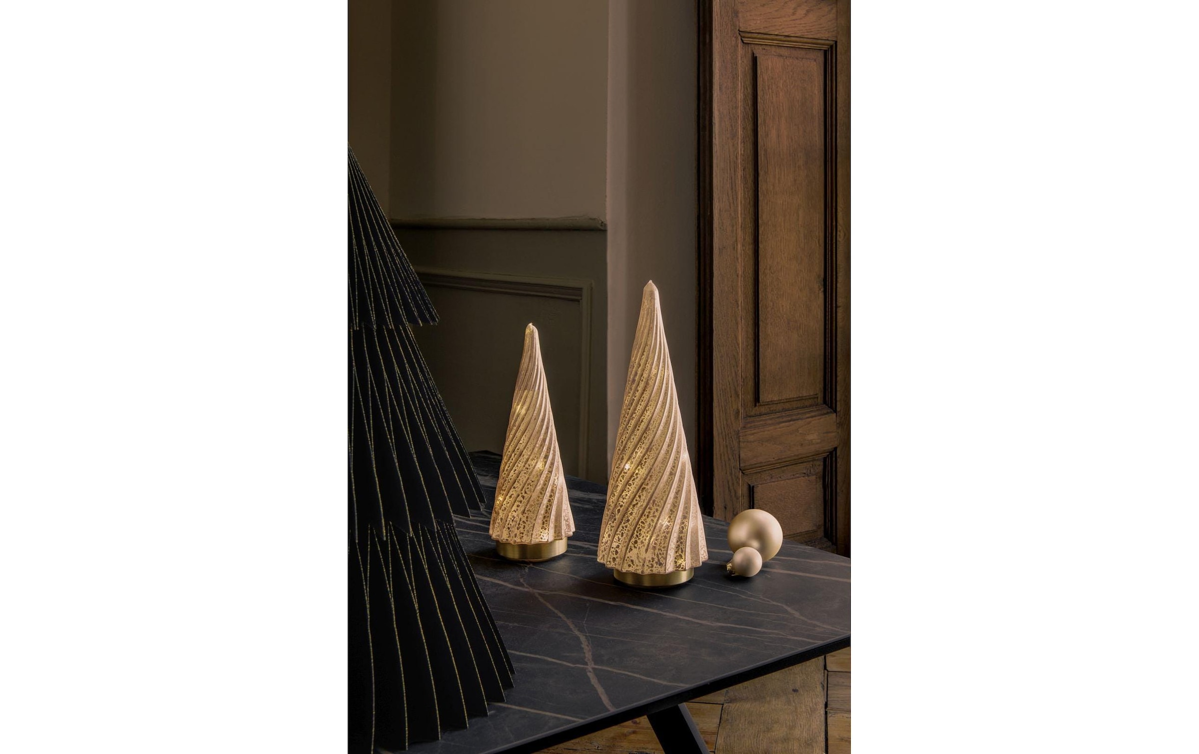 STT LED Dekofigur »tree rose, 33« Warmweiss