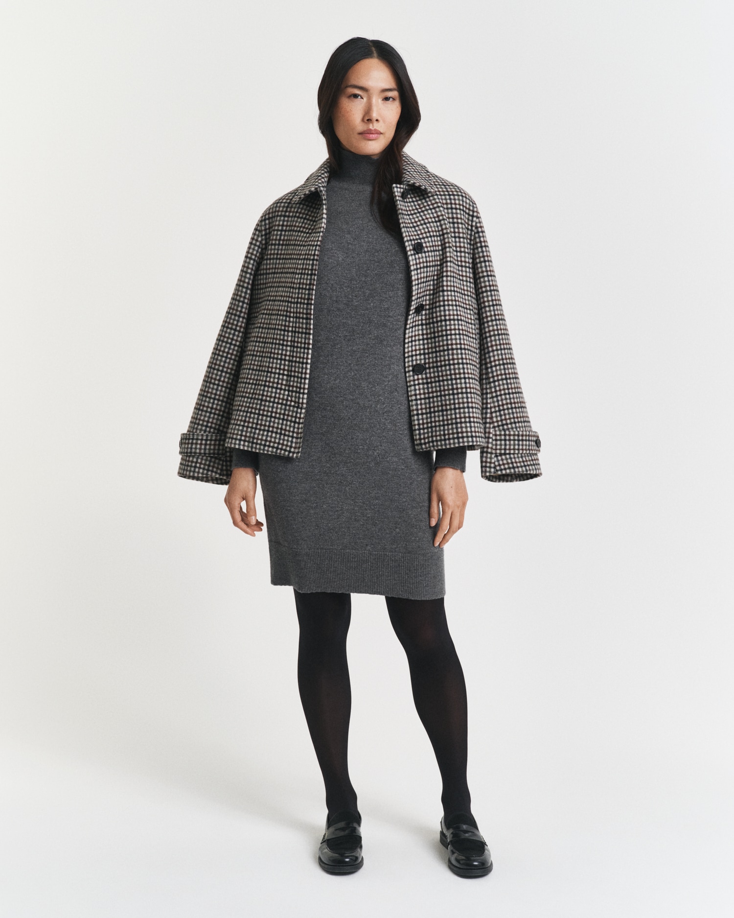 Gant Strickkleid »SUPERFINE LAMBSWOOL KNIT«, Winterkleid, relaxed fit, Rollkragen, aus reiner Wolle
