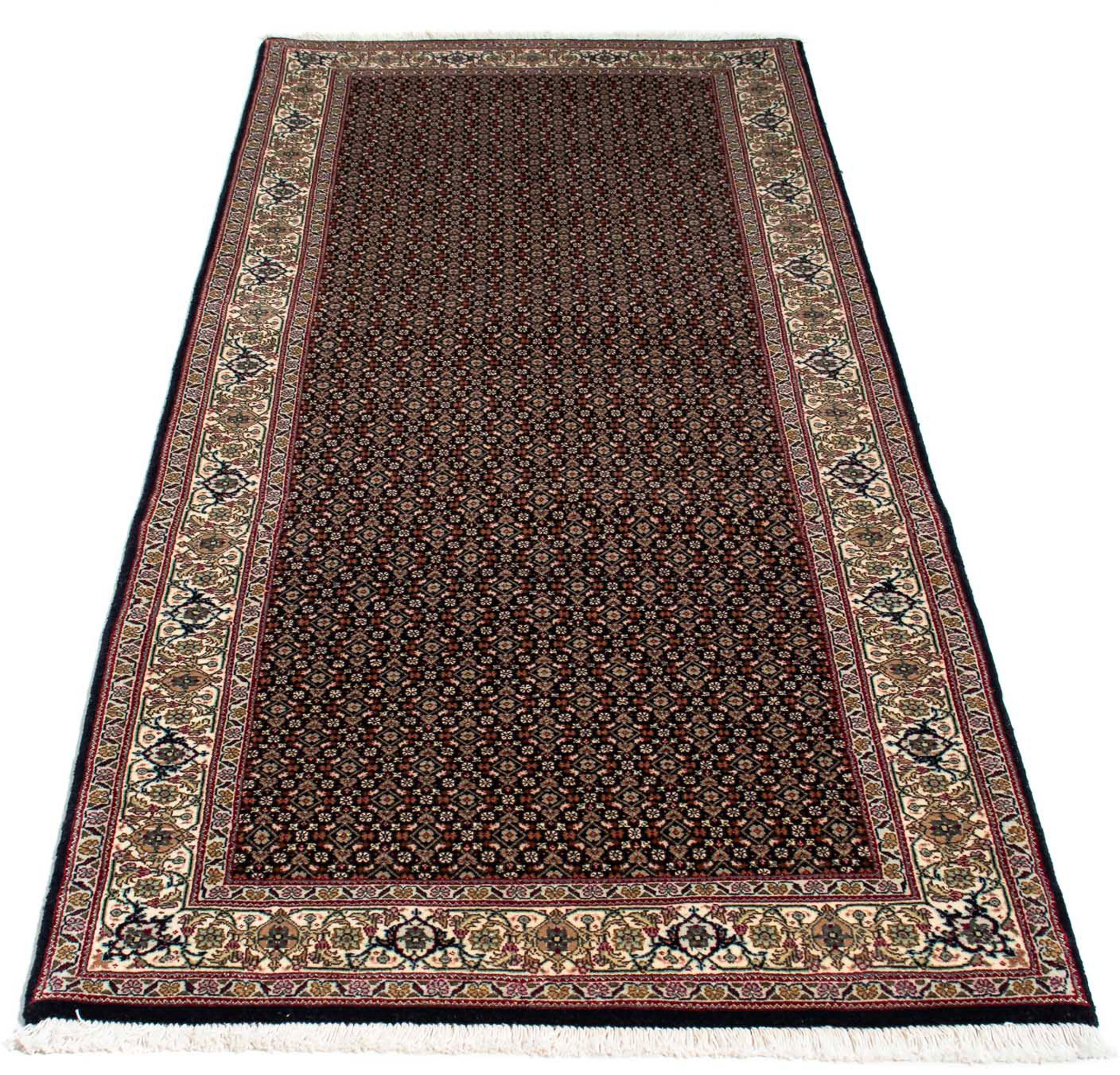 Image of morgenland Orientteppich »Perser - Täbriz - 209 x 85 cm - dunkelblau«, rechteckig, 10 mm Höhe, Wohnzimmer, Handgeknüpft, Einzelstück mit Zertifikat bei Ackermann Versand Schweiz