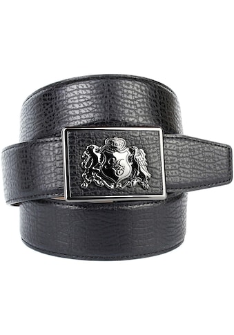 Anthoni Crown Ledergürtel, mit Anthoni Crown Wappen, Lochmuster am Rand kaufen