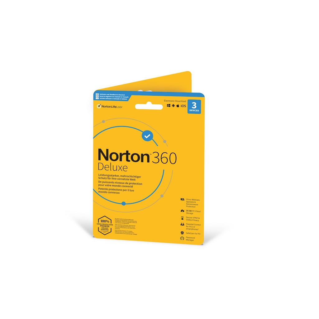 Norton Virensoftware »360 Deluxe Sleeve, 3 Device,«