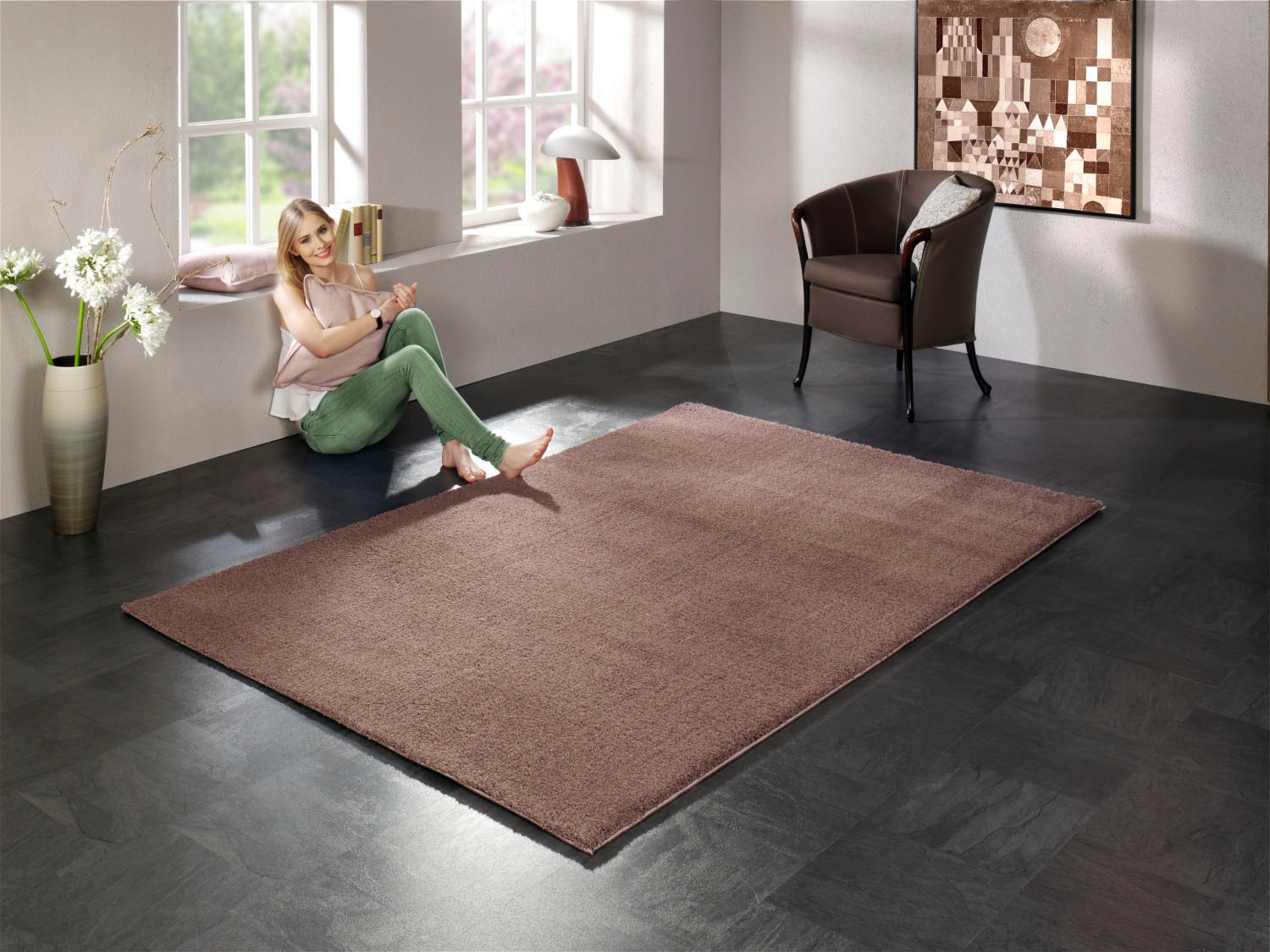 OCI DIE TEPPICHMARKE Hochflor-Teppich »Soft Dream«, rechteckig, 30 mm Höhe, besonders weich durch Microfaser, Wohnzimmer