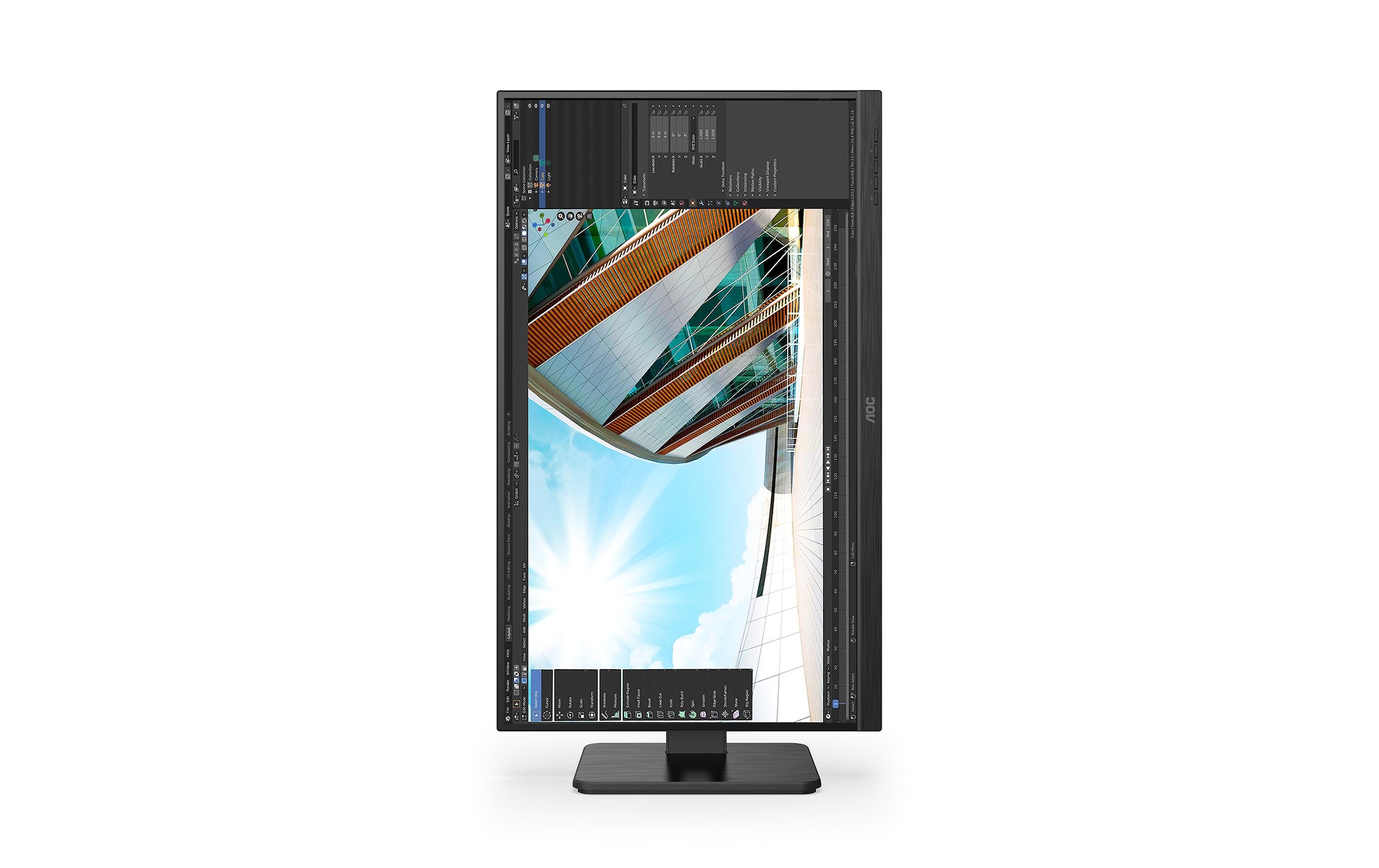 AOC Ergo Monitor »Q27P2Q«, 68,31 cm/27 Zoll, 2560 x 1440 px, WQHD, 4 ms Reaktionszeit, 75 Hz