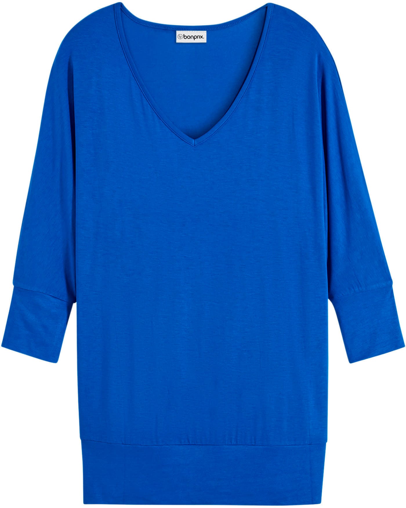 bonprix T-shirt oversize »Oversized-Shirt aus fliessender Viskose« weite Passform, 3/4-Ärmel, weiter Ausschnitt, aus Viskose