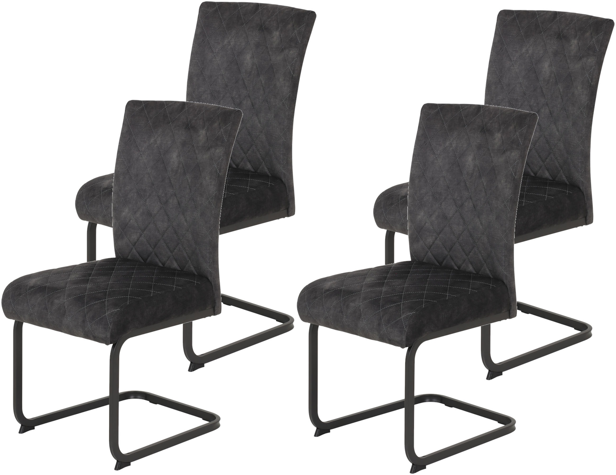 Image of GOODproduct Freischwinger "LINA" (Set) 4 Stk.Komfortsitz mit Federkern