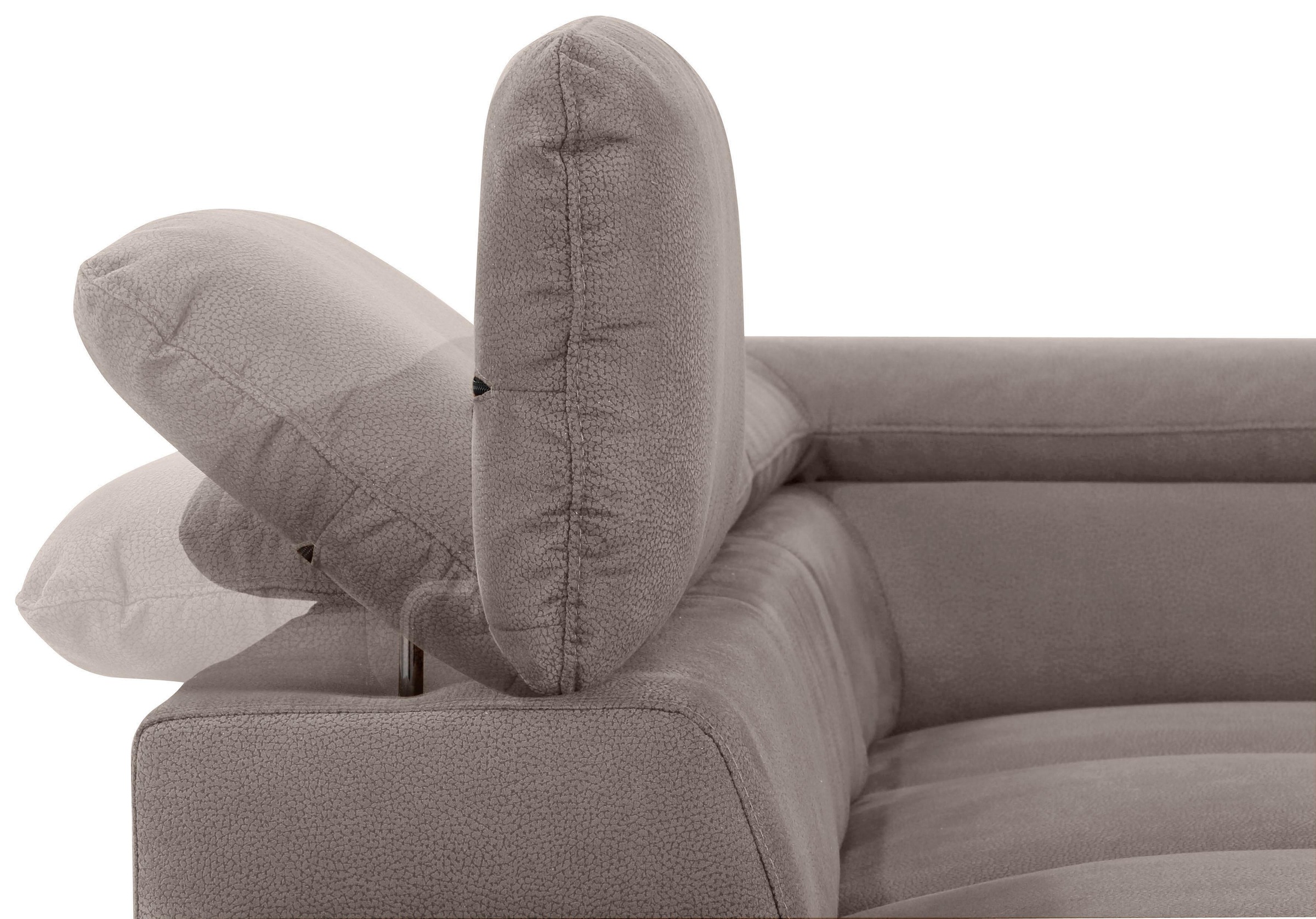 Home affaire Ecksofa »Alberto L-Form«, mit Kopfteilverstellung, wahlweise mit Bettfunktion