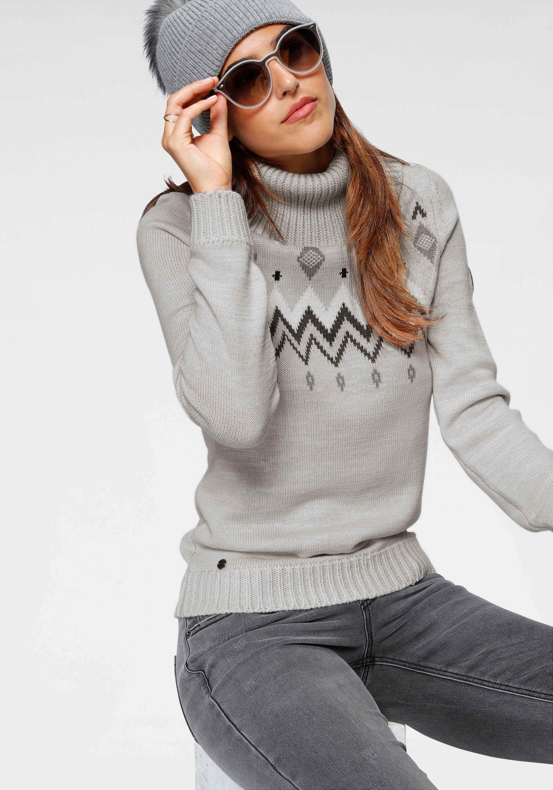 Image of KangaROOS Norwegerpullover, mit grossem Rollkragen bei Ackermann Versand Schweiz